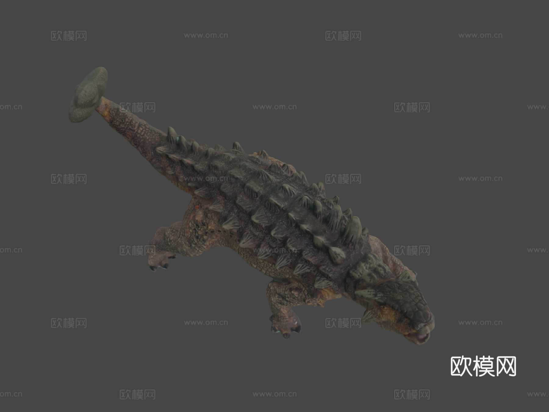 甲龙3d模型下载（渲染图6）