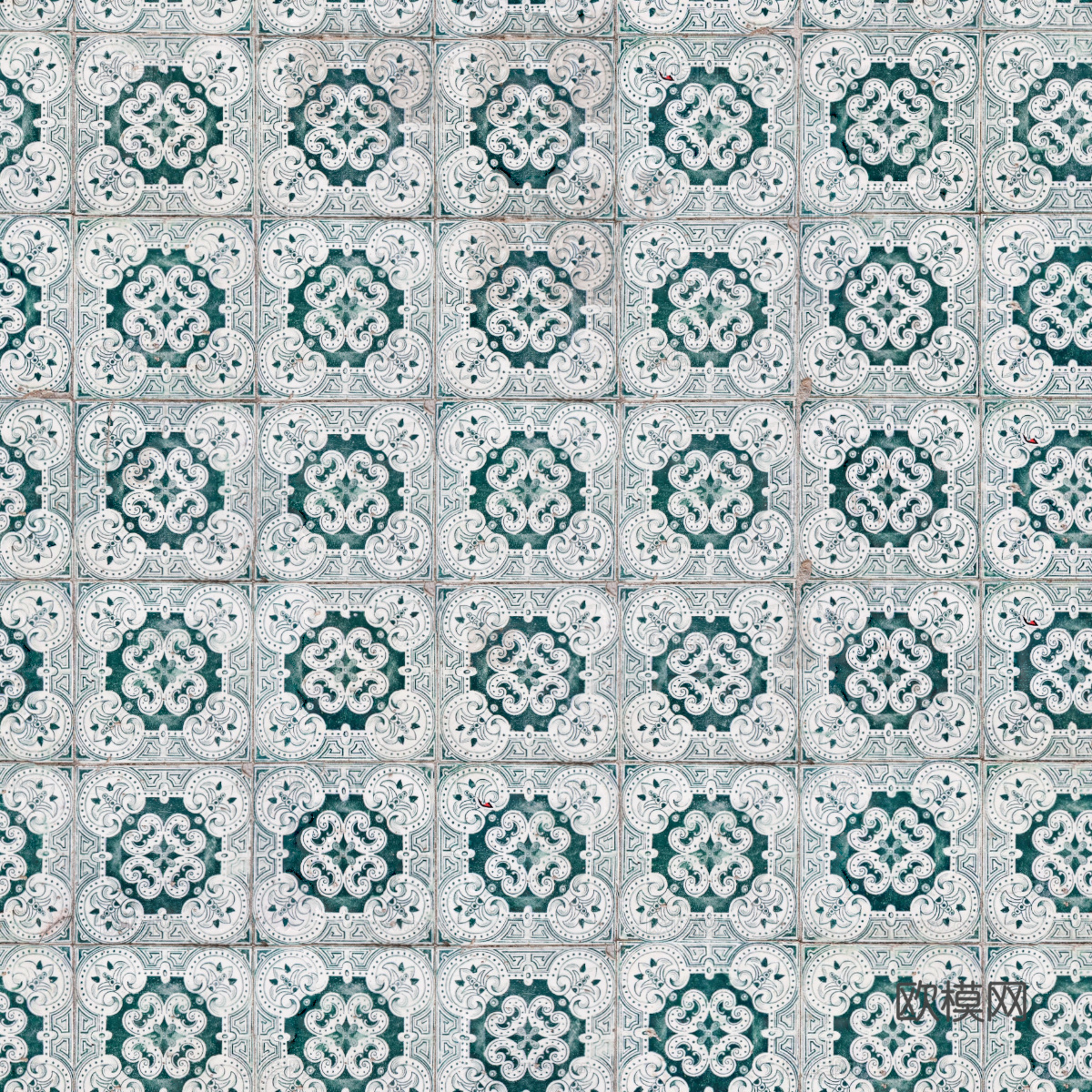 复古经典，民族风几何植物花纹图案花砖瓷砖149