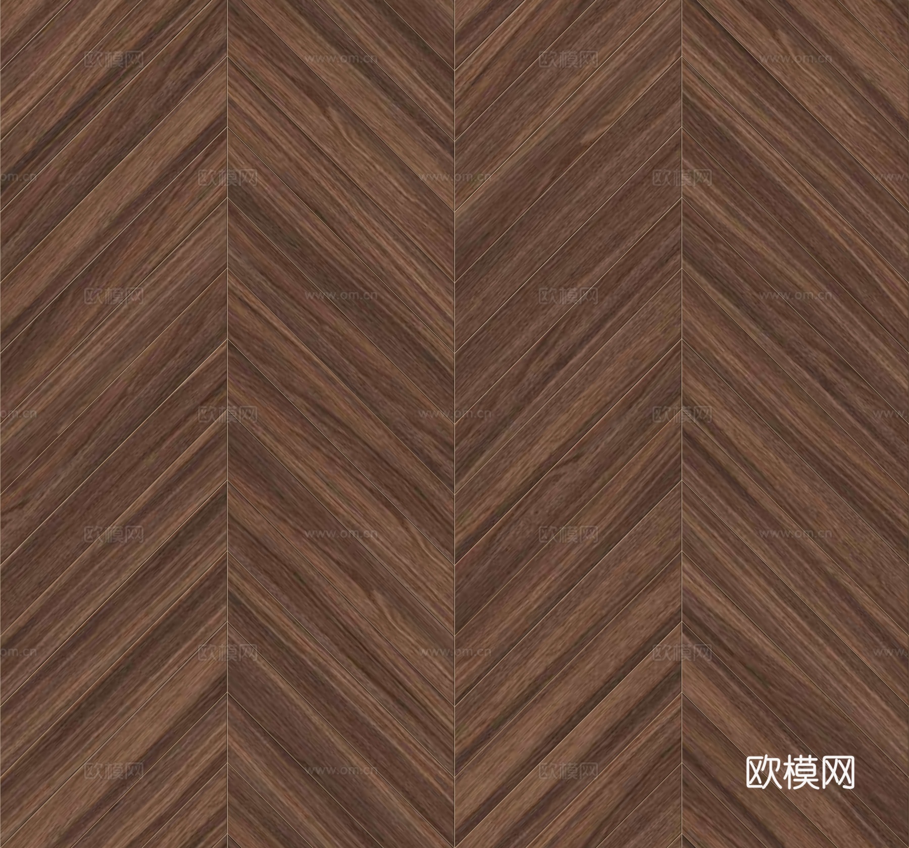 鱼骨纹齐缝原木色实木地板110