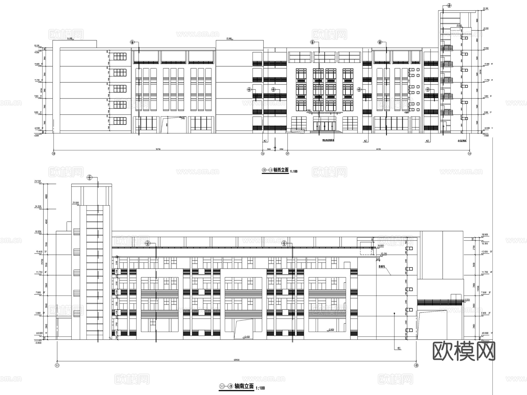 学校教学楼实验楼教育建筑结构CAD施工图集 80套cad施工图