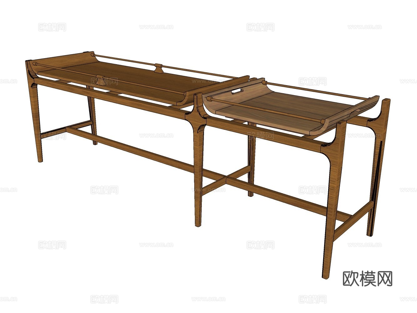 民宿风桌子su模型