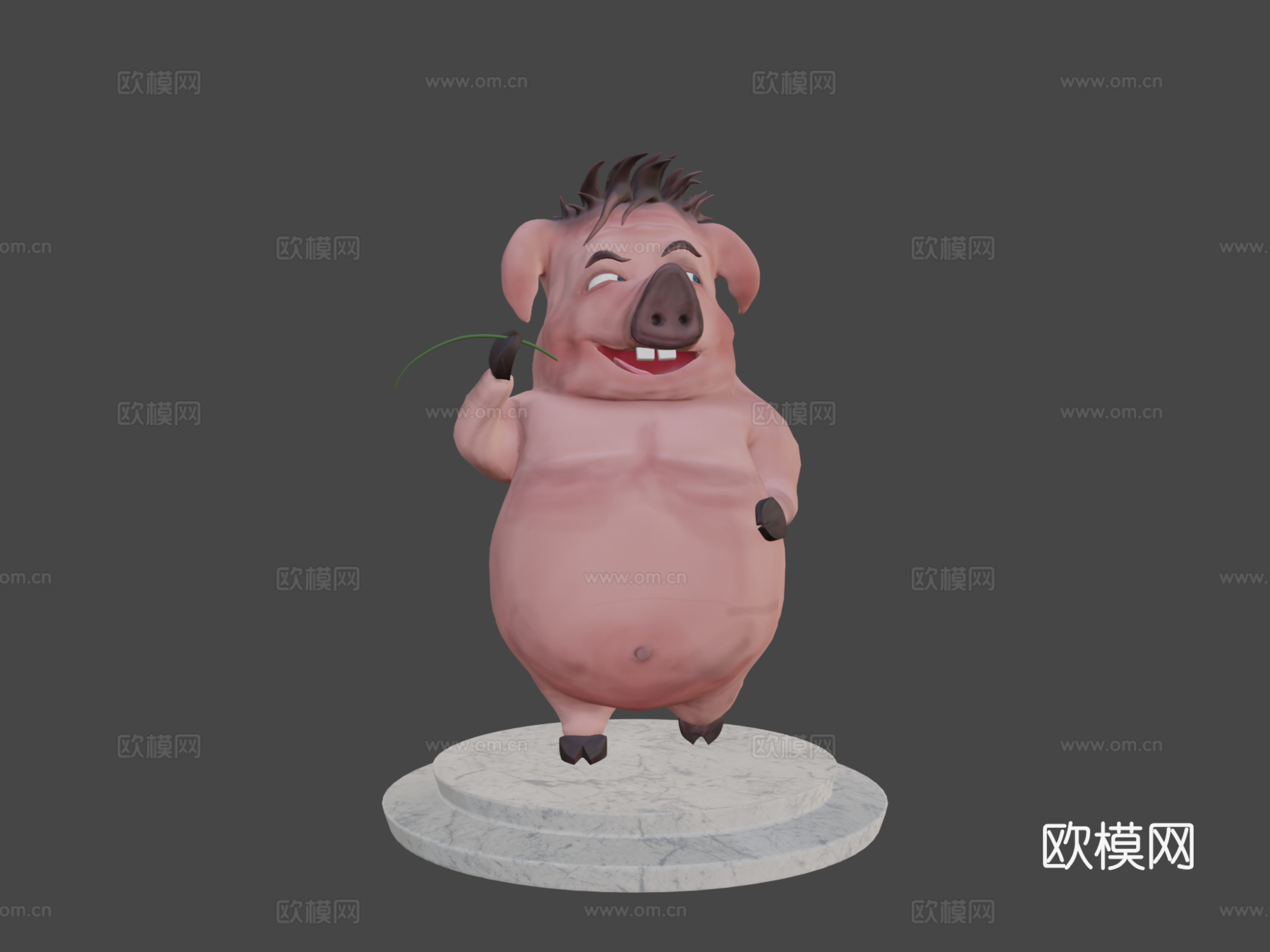猪山姆3d模型下载（渲染图7）