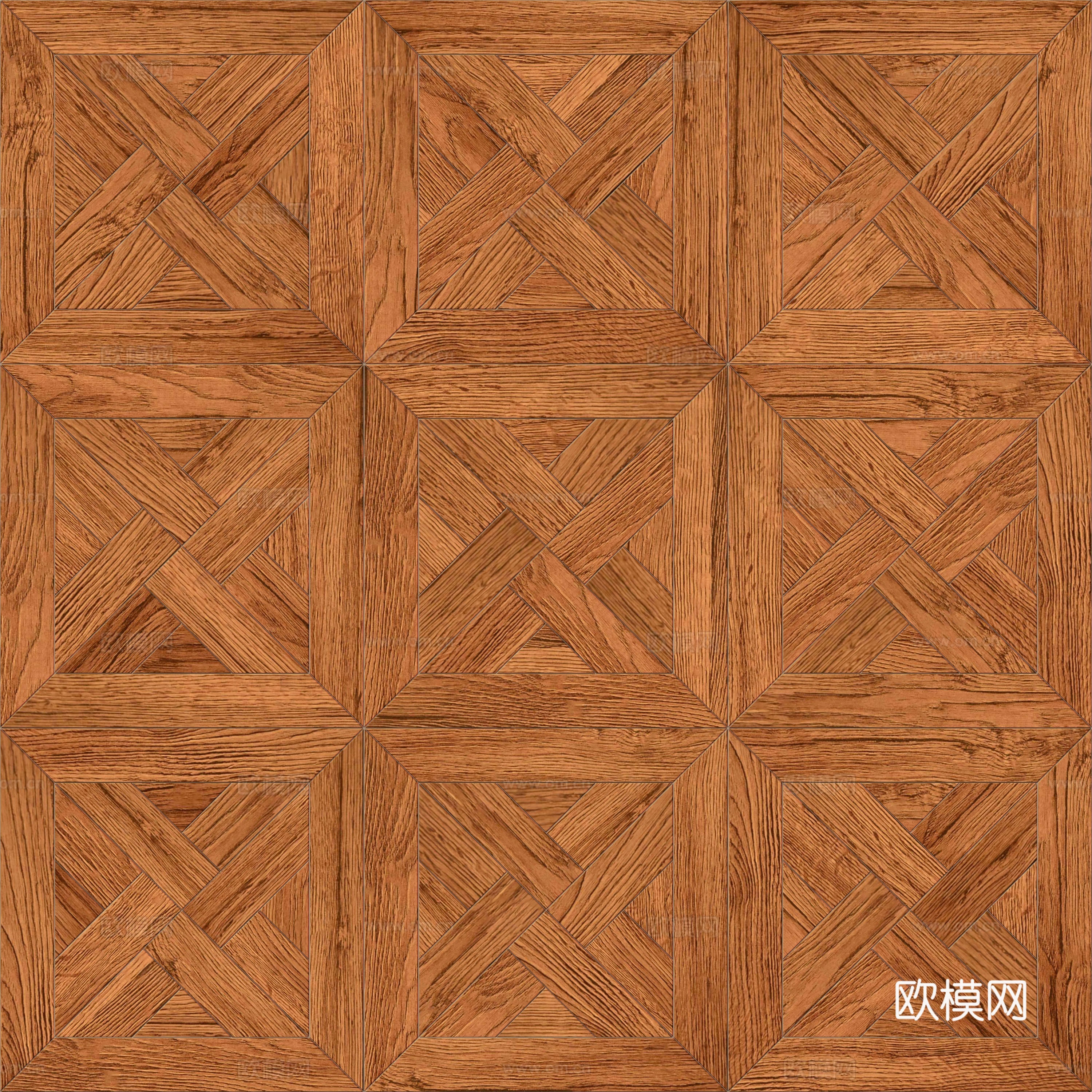 三角形风车拼花原木色实木地板64下载