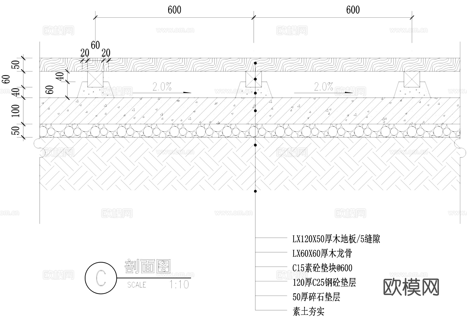 木平台 扣件 CAD施工图cad施工图