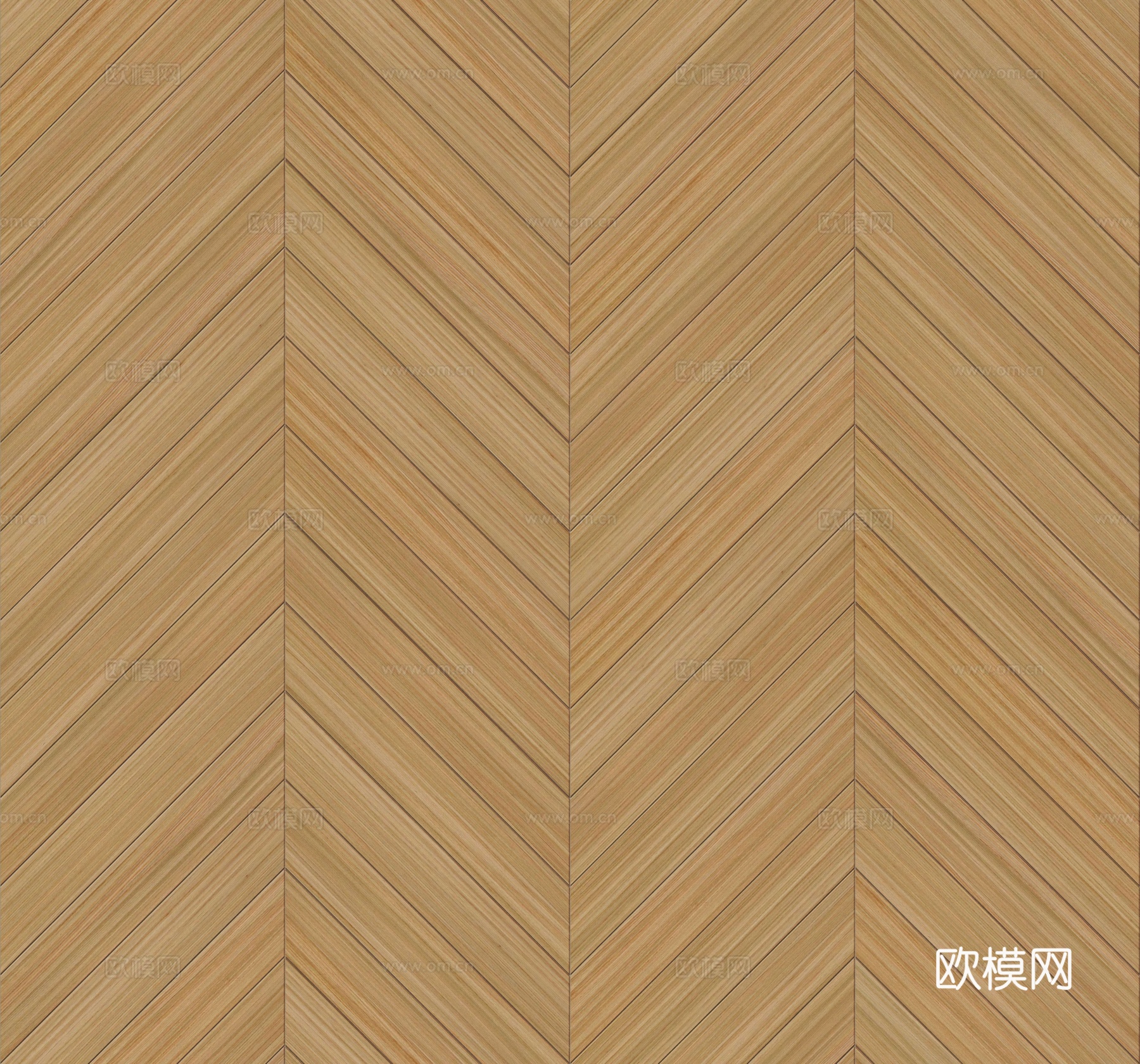 鱼骨纹齐缝原木色实木地板72