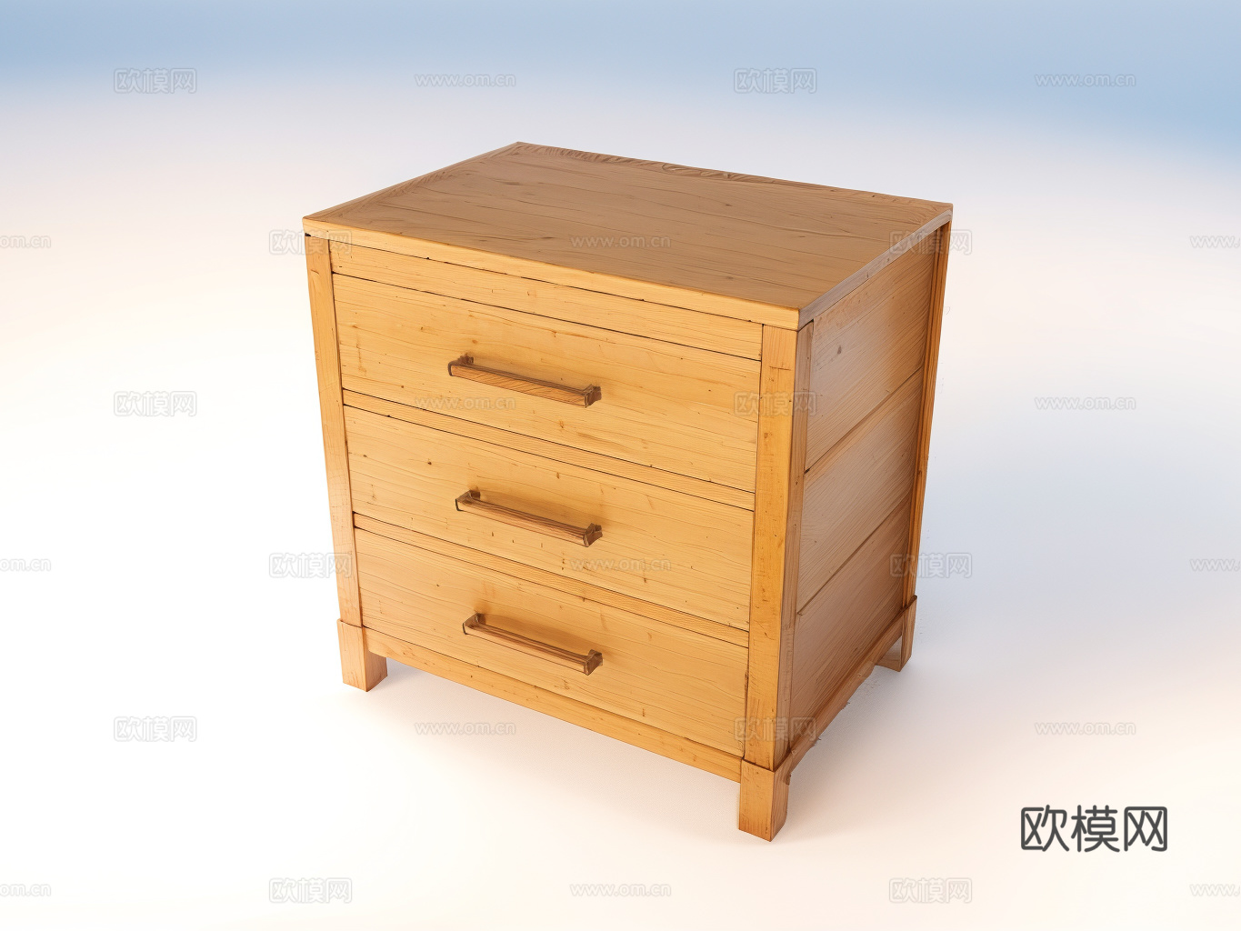 民宿风收纳柜su模型