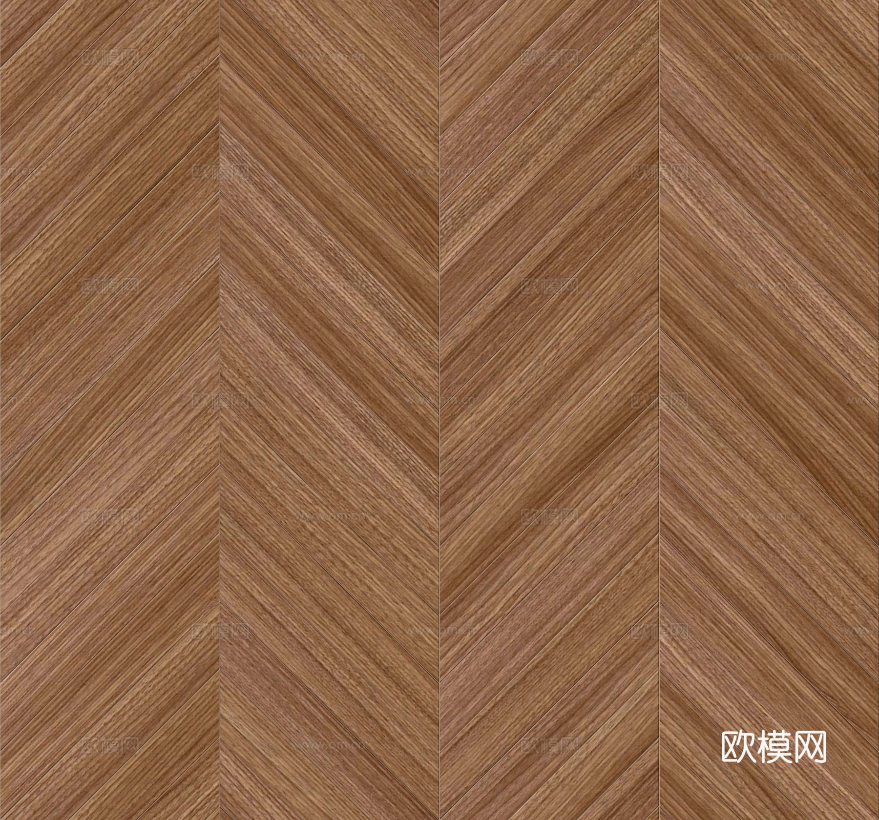 鱼骨纹齐缝原木色实木地板134