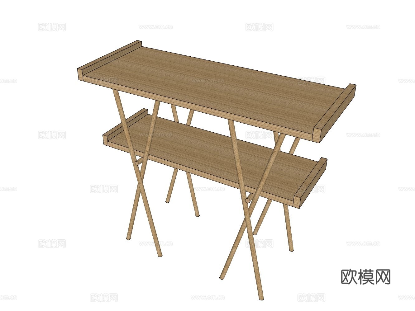 民宿风桌子su模型