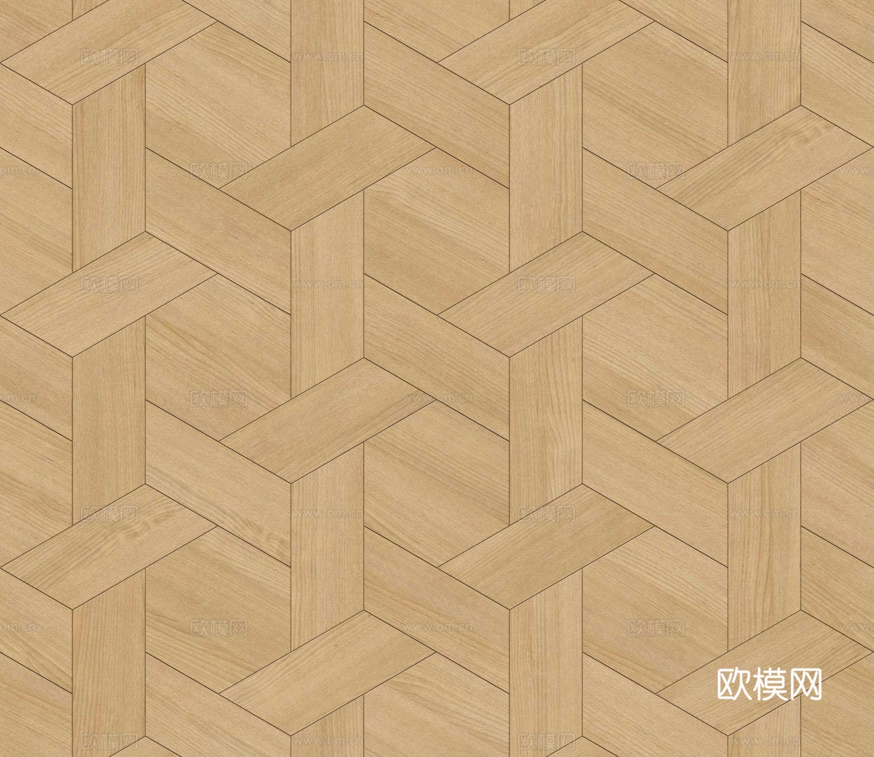 六边形拼花原木色实木地板21下载