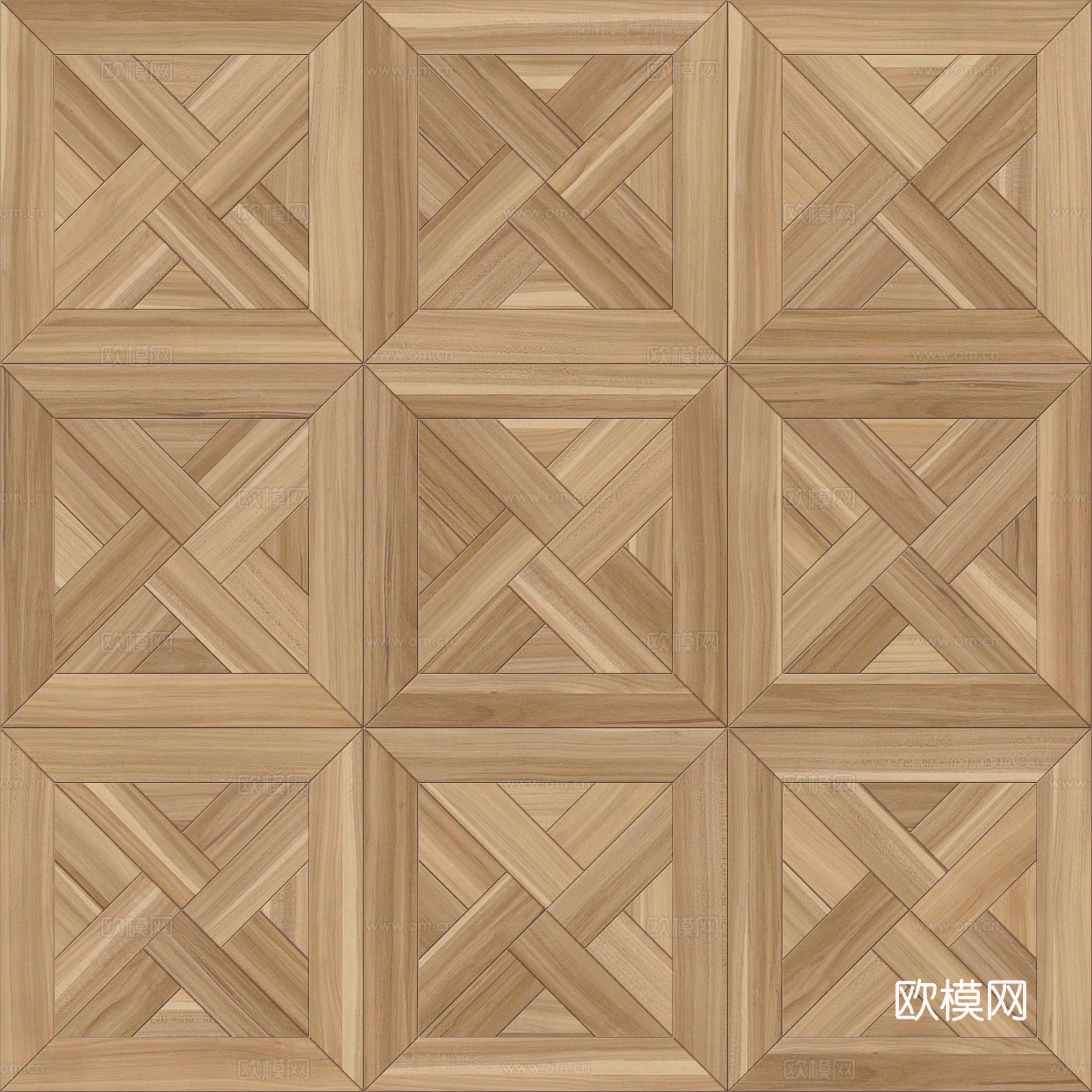 三角形风车拼花原木色实木地板56下载