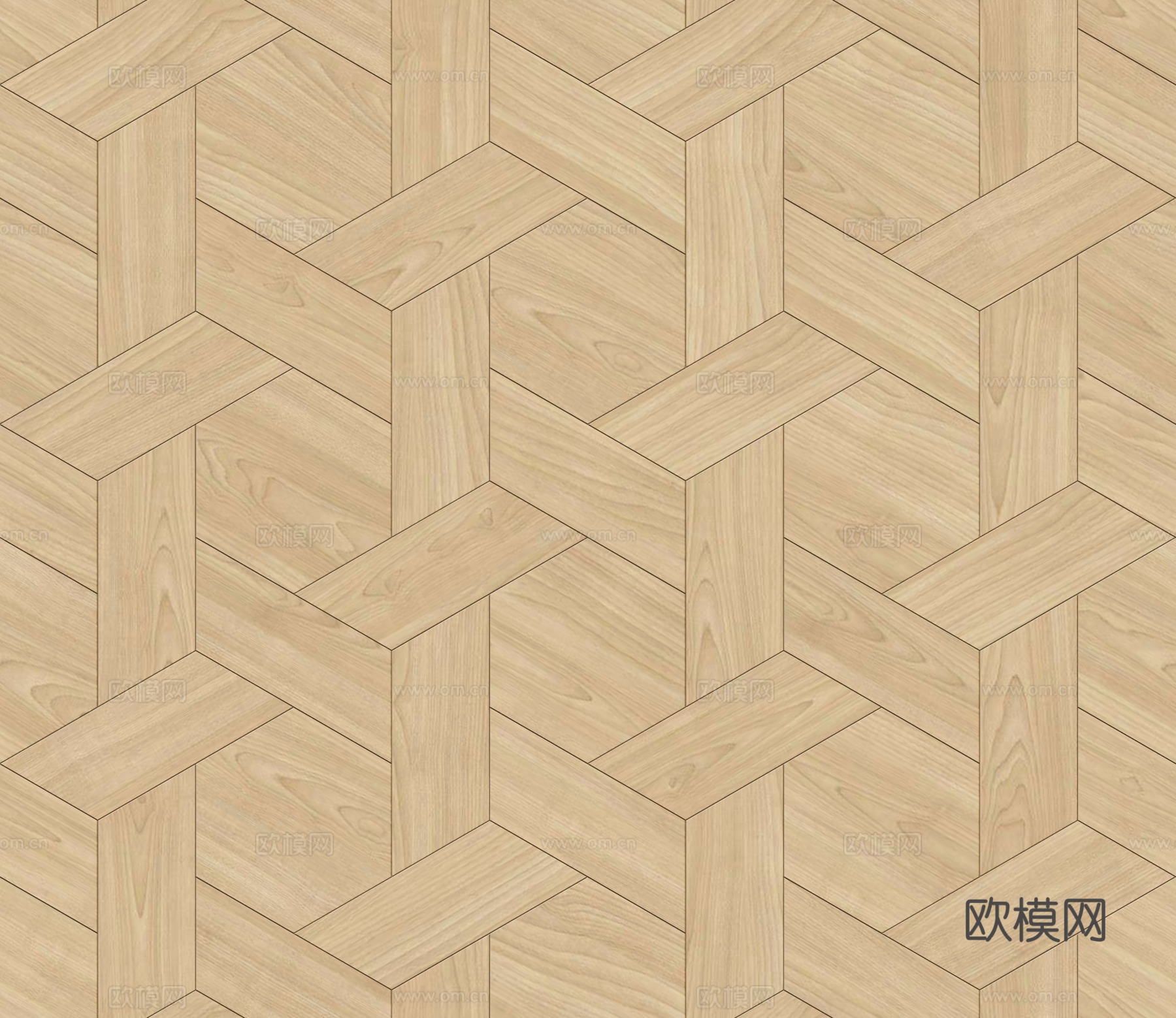 六边形拼花原木色实木地板23下载