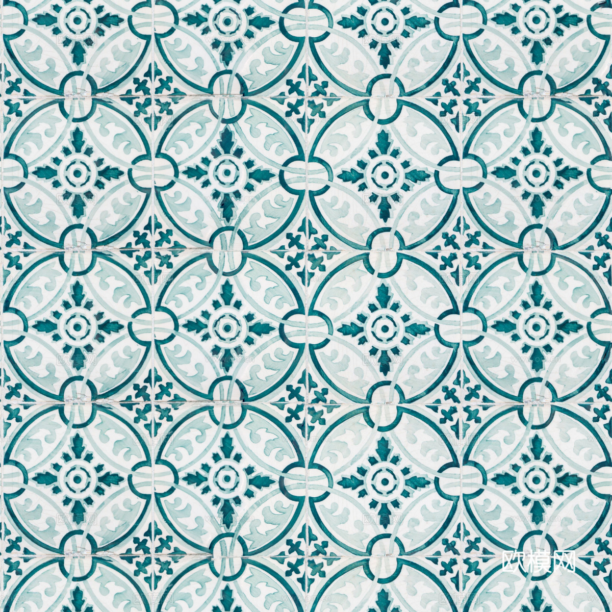 复古经典，民族风几何植物花纹图案花砖瓷砖189