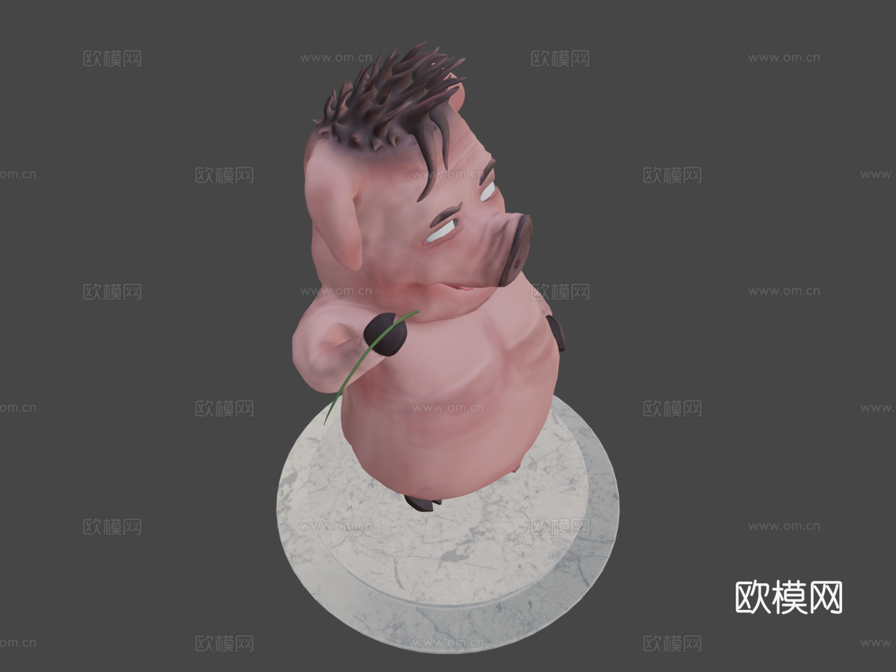 猪山姆3d模型下载（渲染图8）