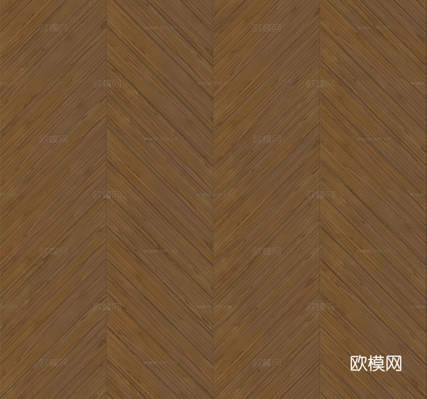 鱼骨纹齐缝原木色实木地板69