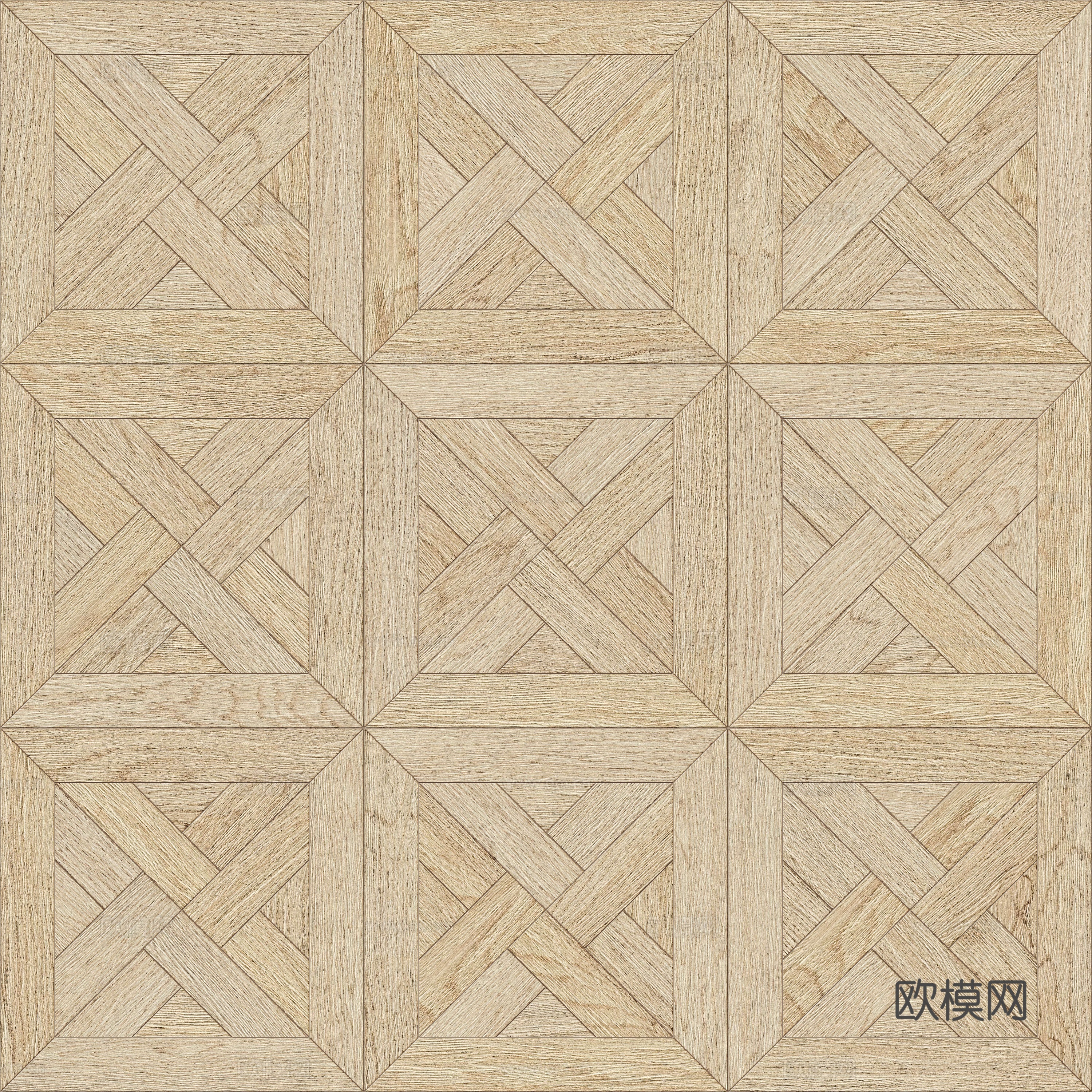三角形风车拼花原木色实木地板34下载