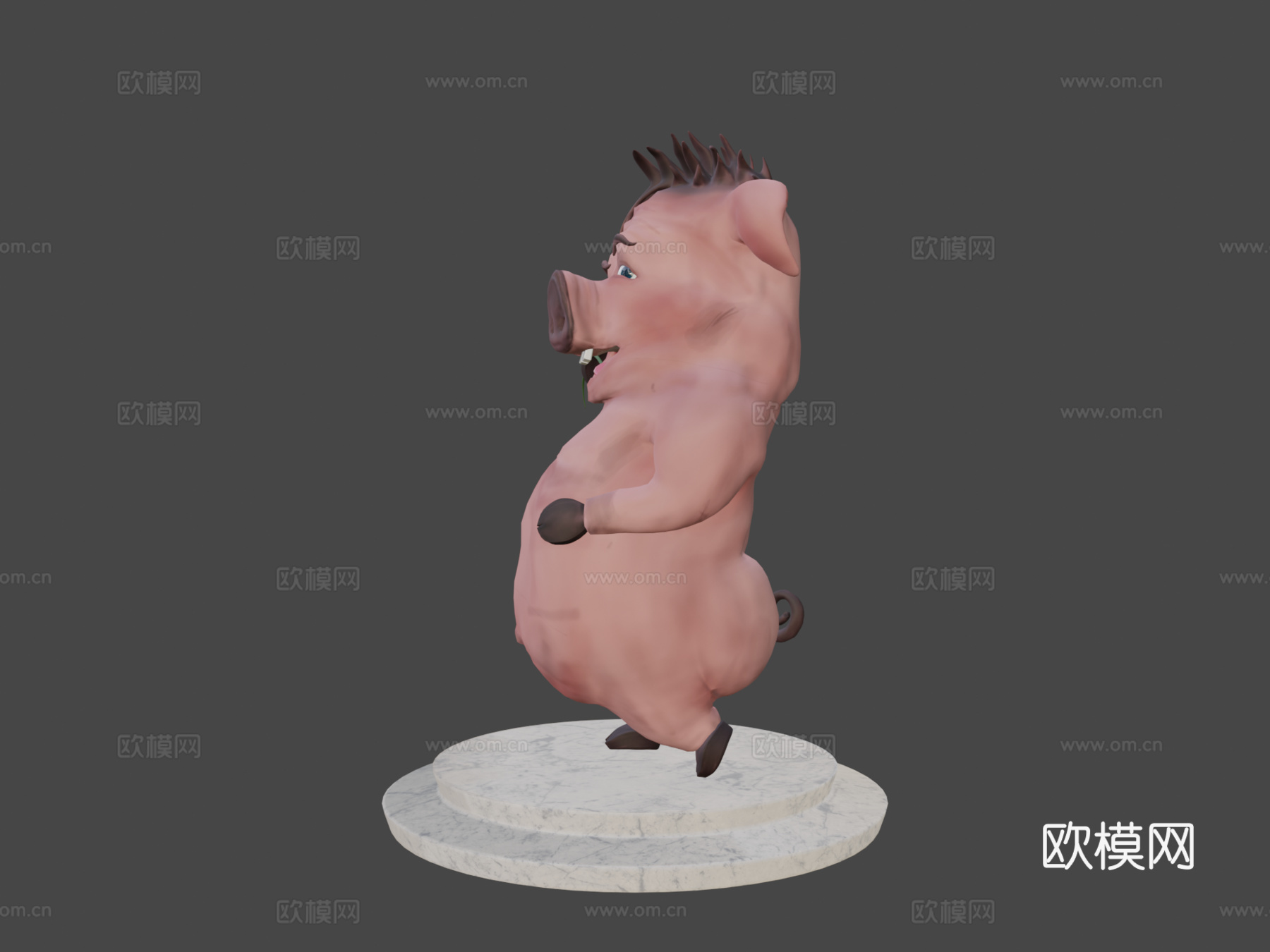 猪山姆3d模型下载（渲染图5）