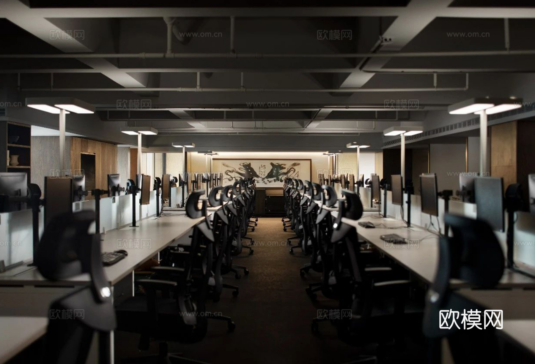 2000㎡设计公司办公室丨施工图丨实景摄影cad施工图