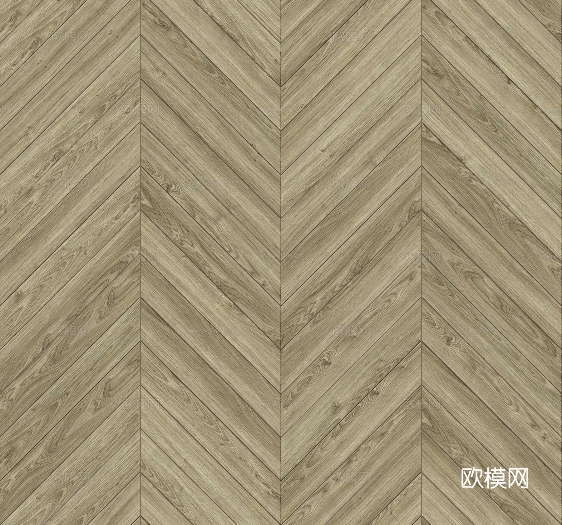 鱼骨纹齐缝原木色实木地板60