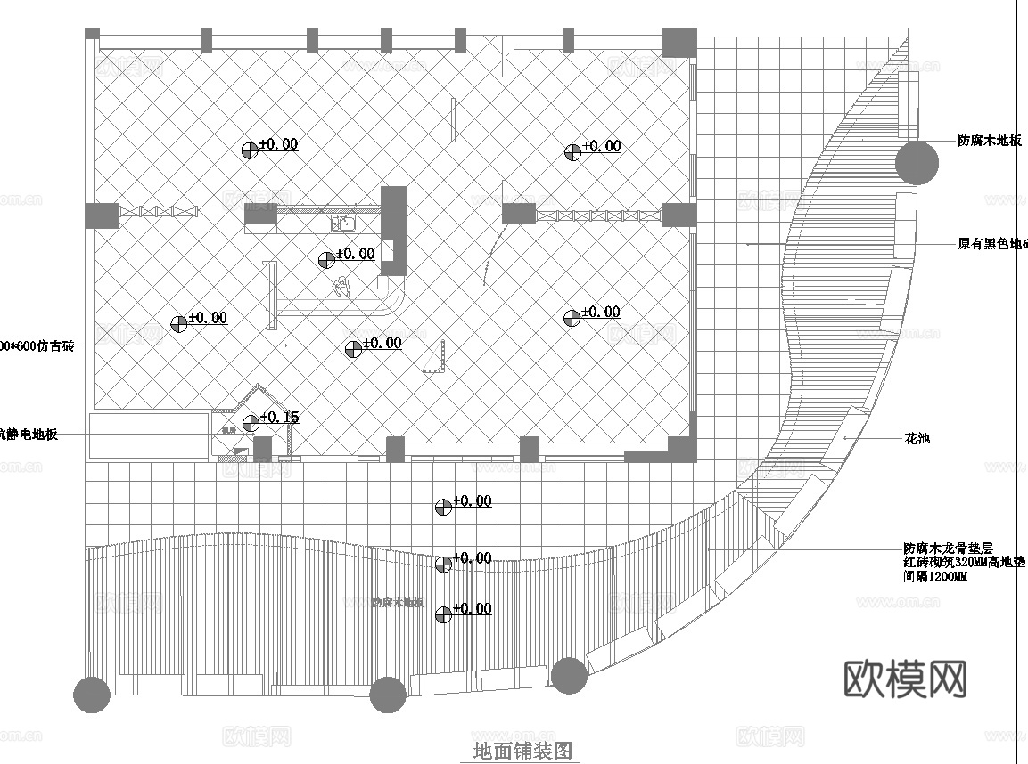 电竞网咖 最新全套施工图cad施工图