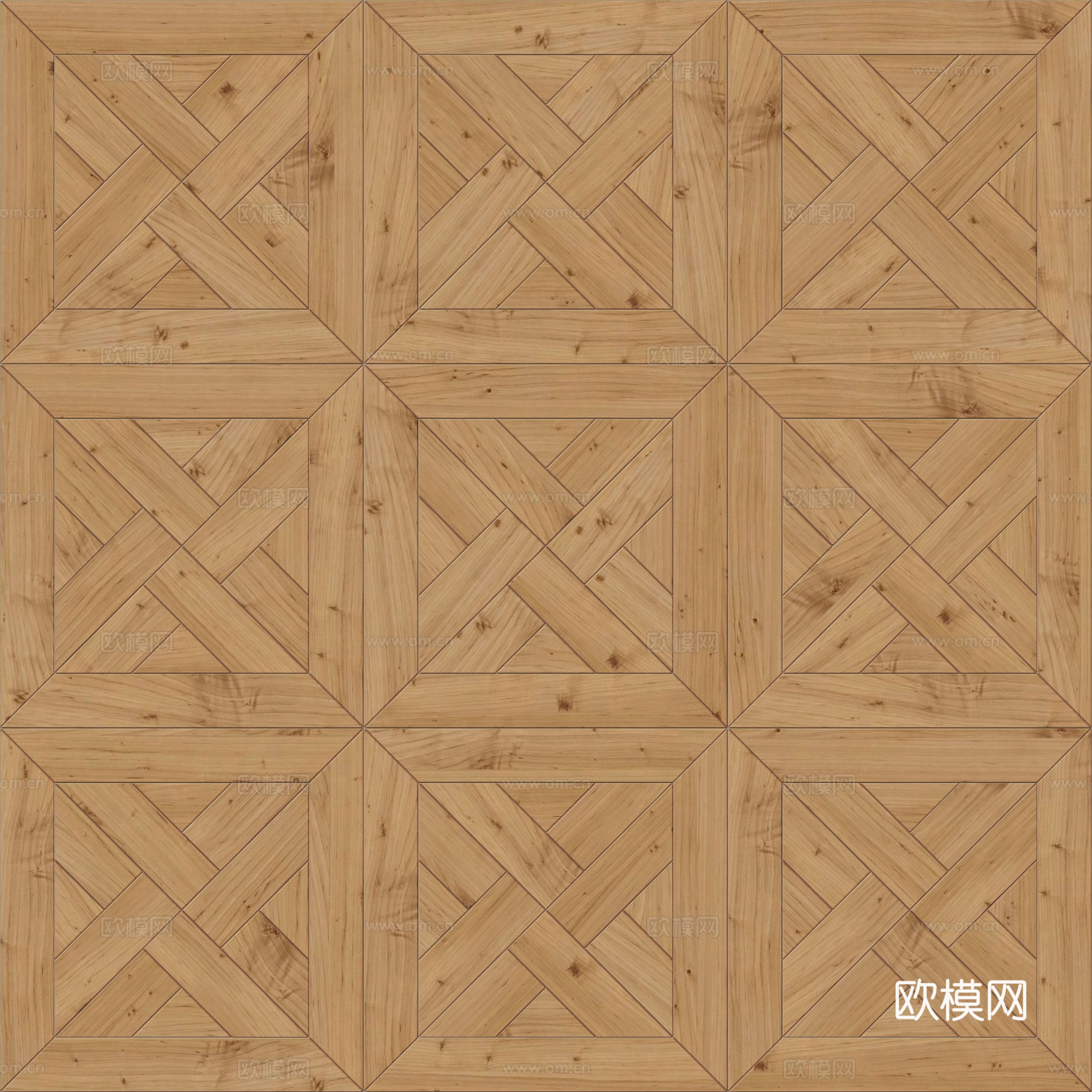 三角形风车拼花原木色实木地板87下载