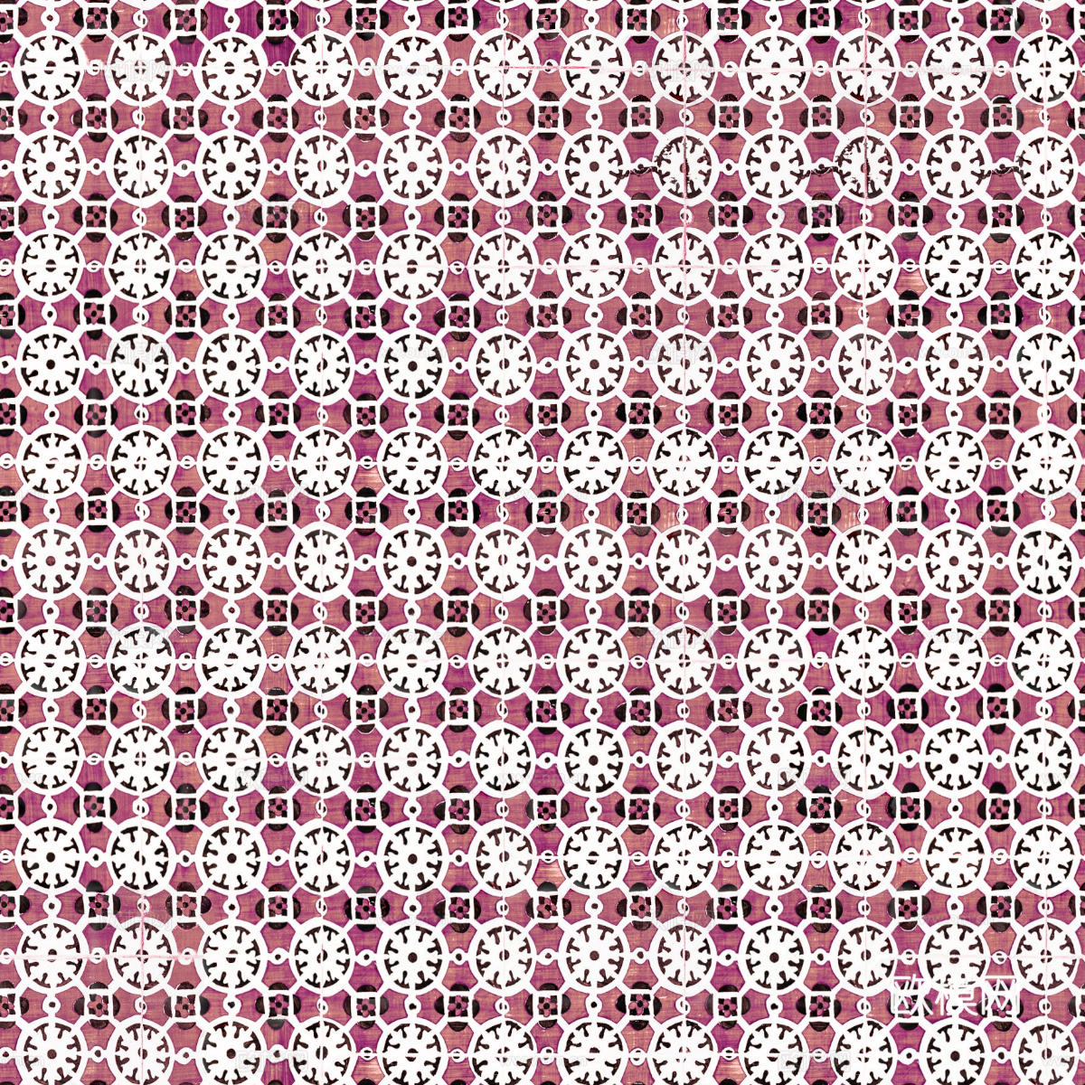 复古经典，民族风几何植物花纹图案花砖瓷砖157