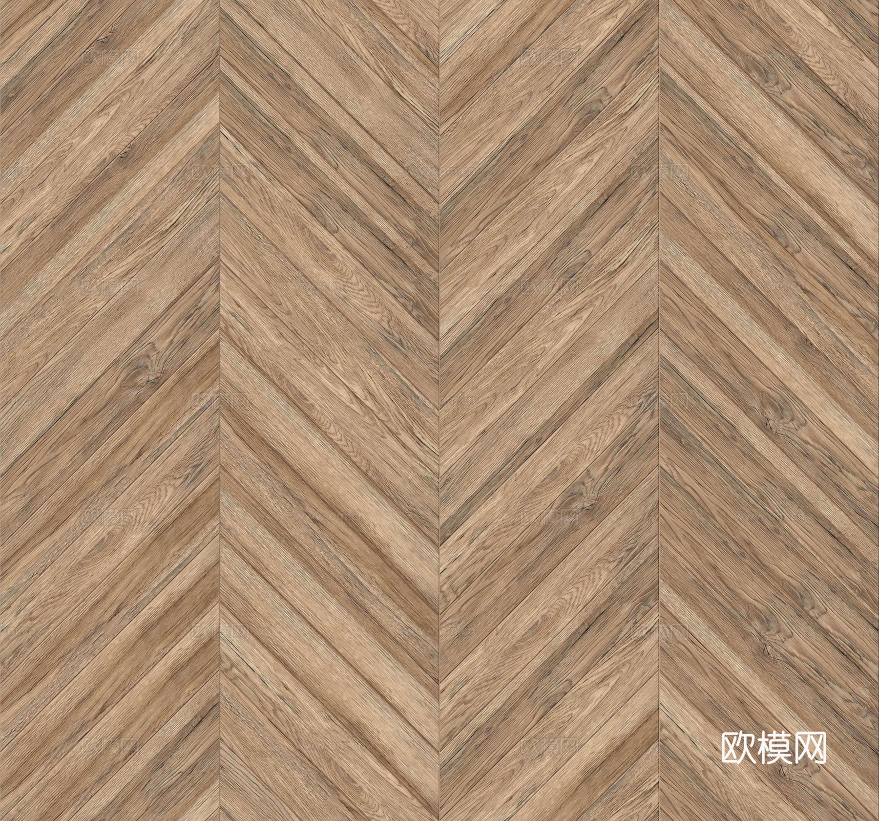 鱼骨纹齐缝原木色实木地板148