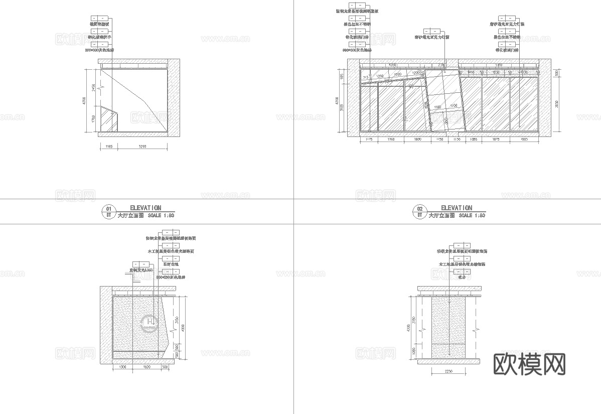 电竞网咖 最新全套施工图cad施工图