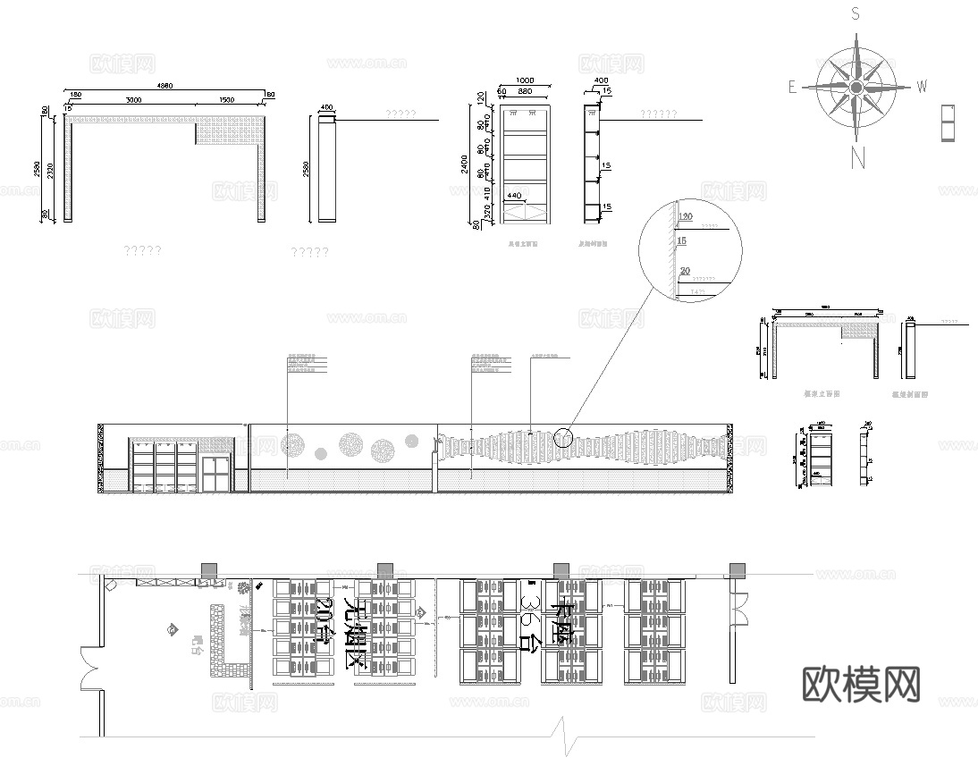 800平电竞网咖 最新全套施工图cad施工图