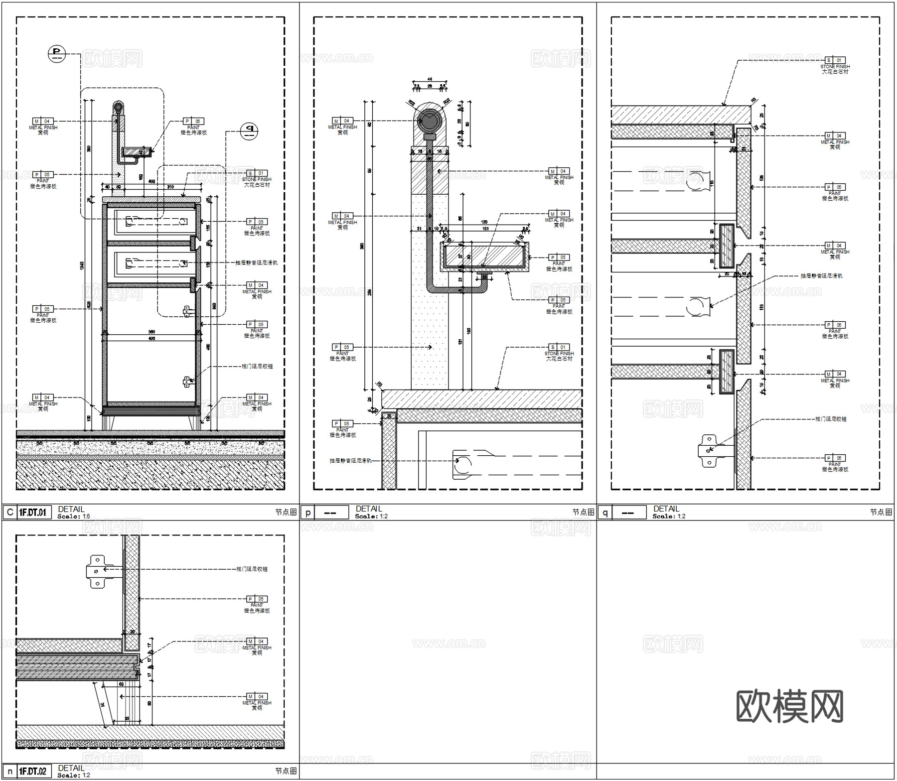 玄关背景造型墙、入户玄关鞋柜详图、玄关端景墙柜子、鞋柜节点cad施工图