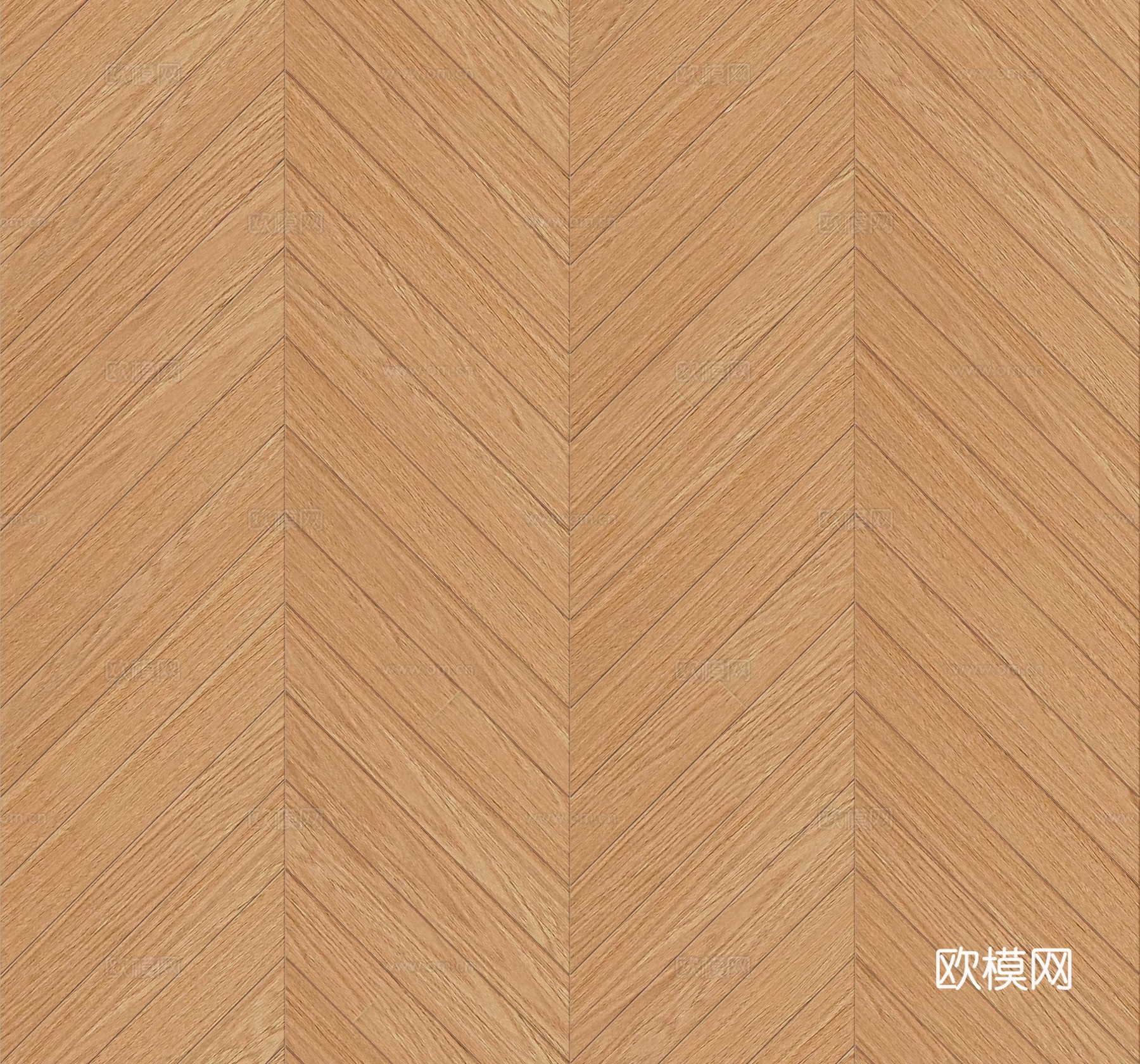 鱼骨纹齐缝原木色实木地板153下载