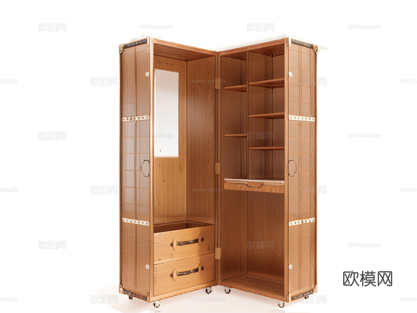 民宿风收纳柜su模型