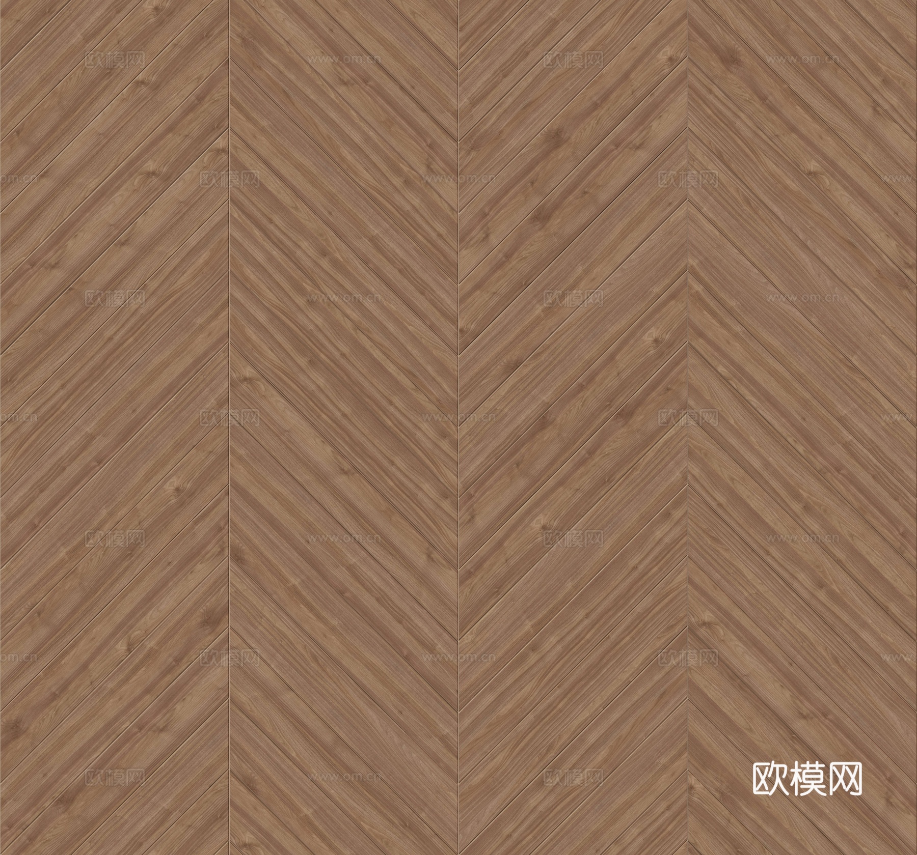 鱼骨纹齐缝原木色实木地板178