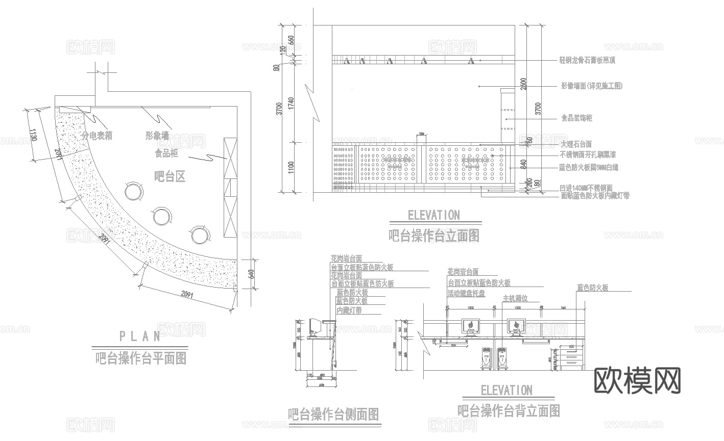 500电竞网咖 最新全套施工图cad施工图