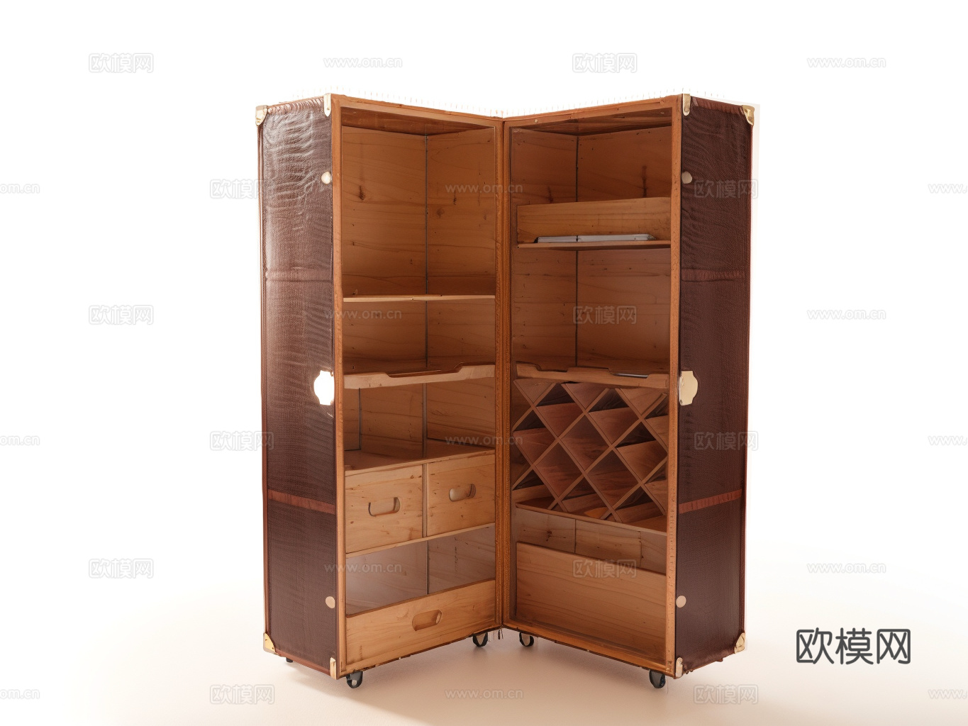 民宿风收纳柜su模型