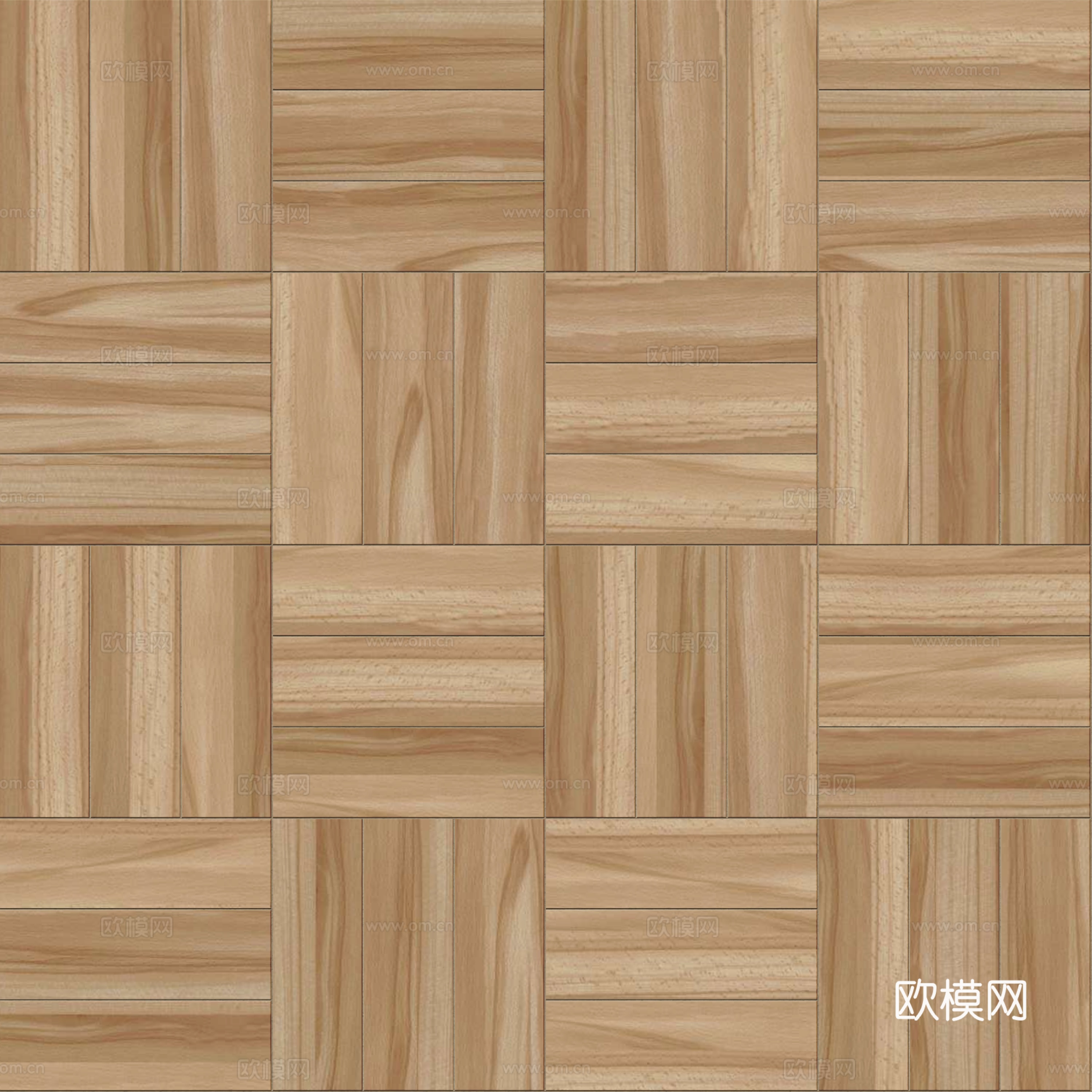 席纹拼花原木色实木地板95