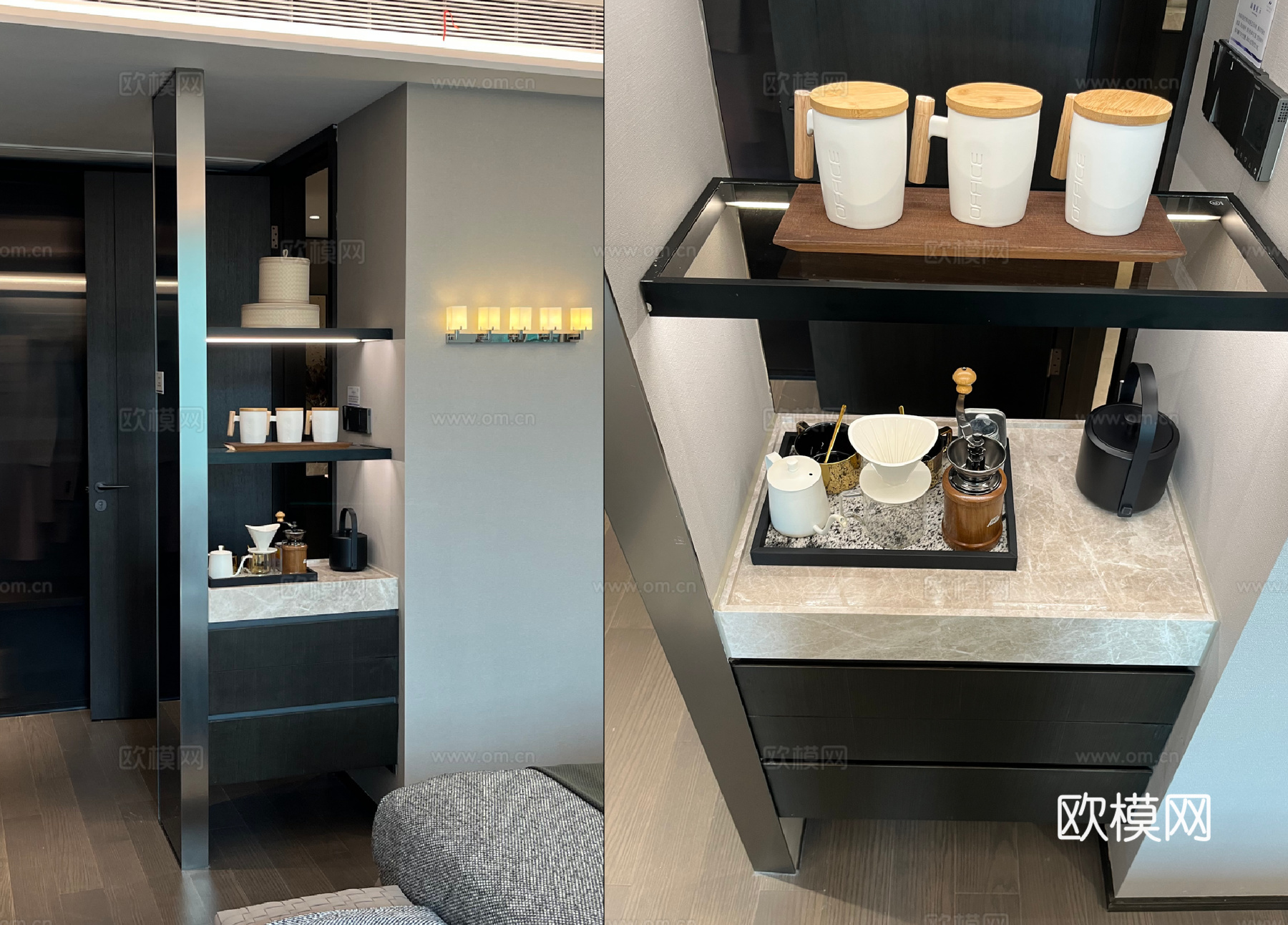 MINIBAR、家庭迷你吧、酒店式迷你吧、卧室迷你吧cad施工图