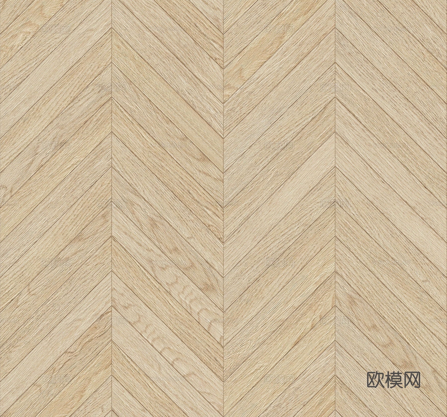 鱼骨纹齐缝原木色实木地板117