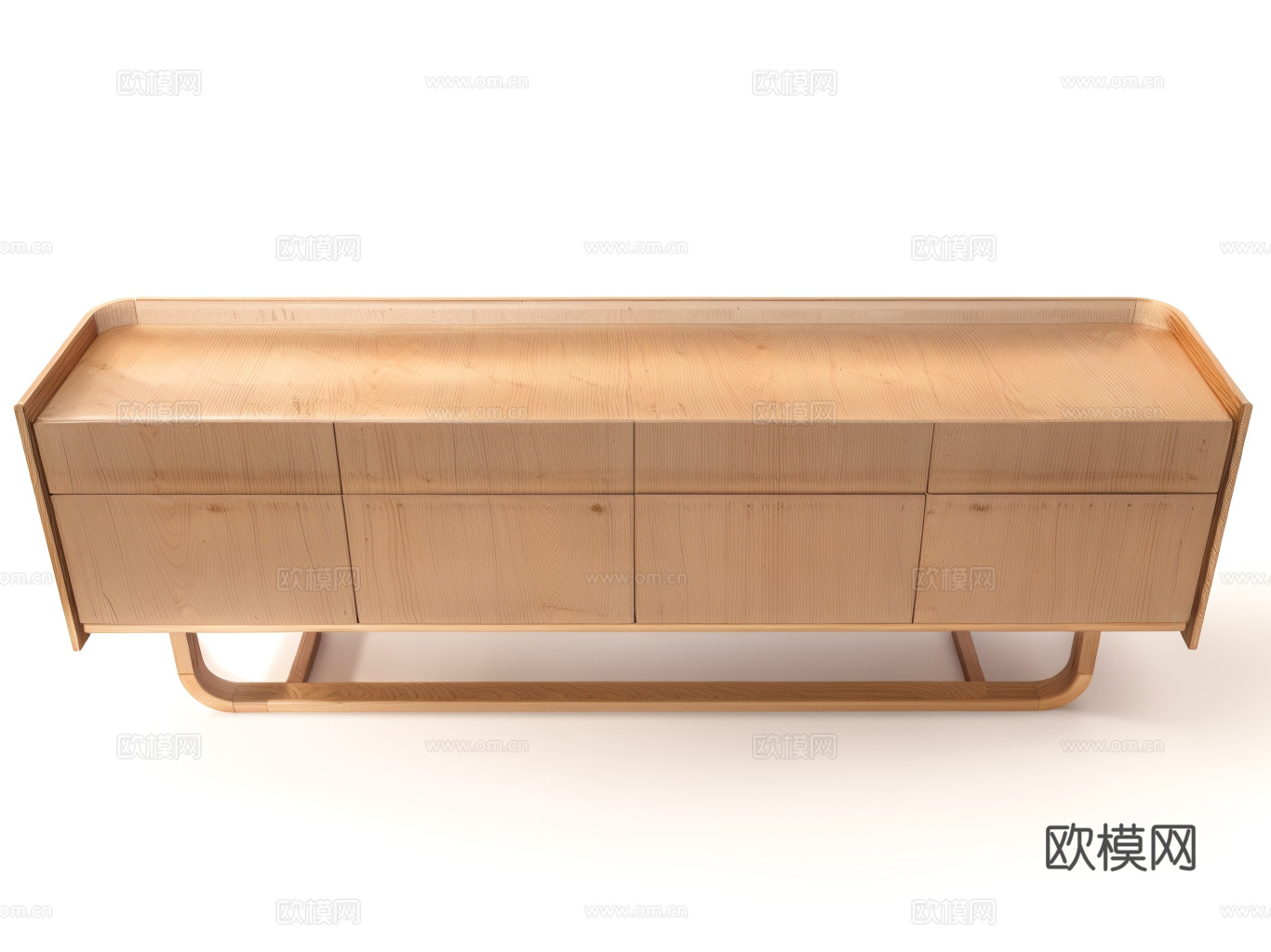 民宿风收纳柜su模型