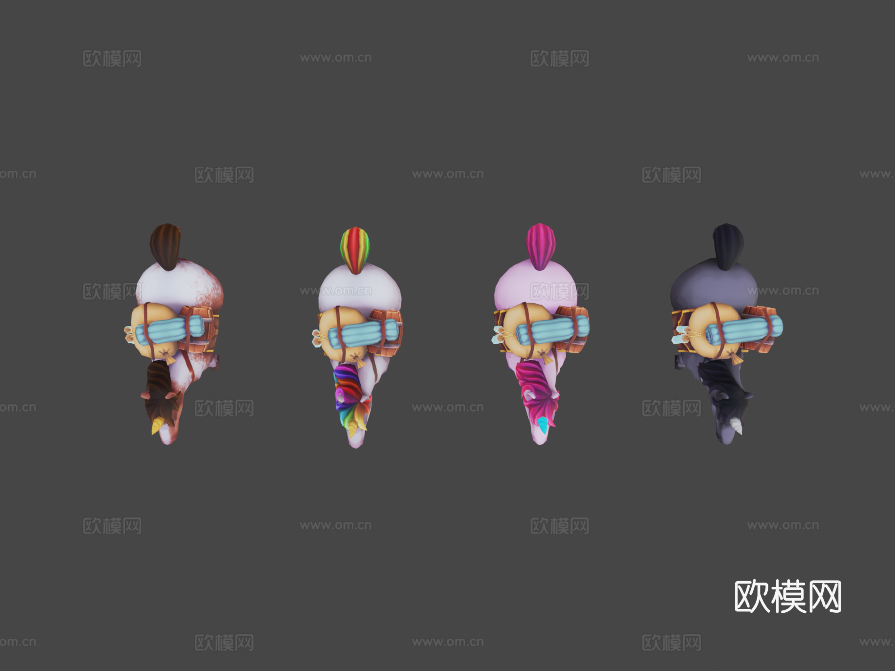 火炬之光2独角兽3d模型下载（渲染图7）