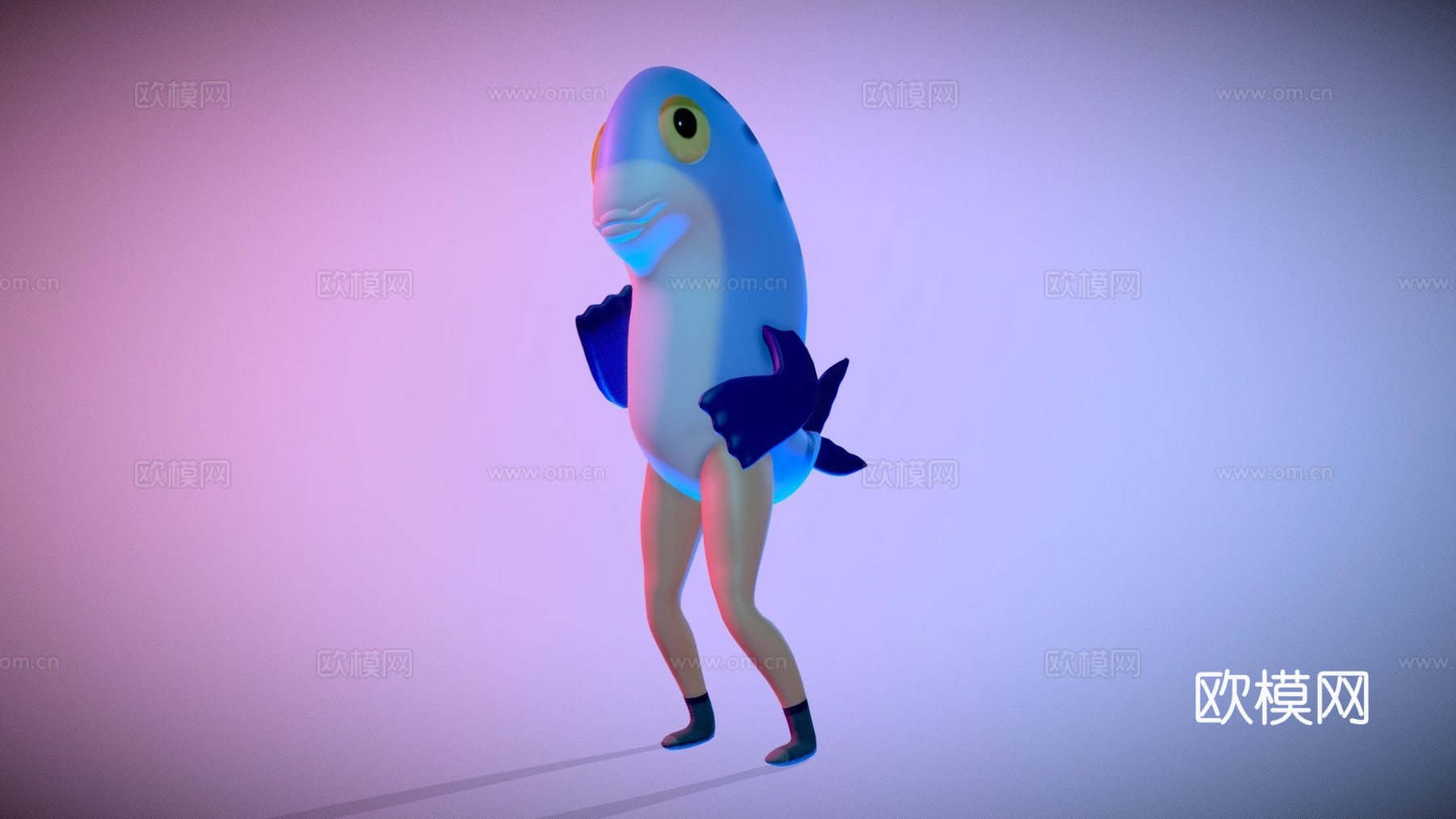 莫哈拉扭臀3d模型下载（渲染图1）