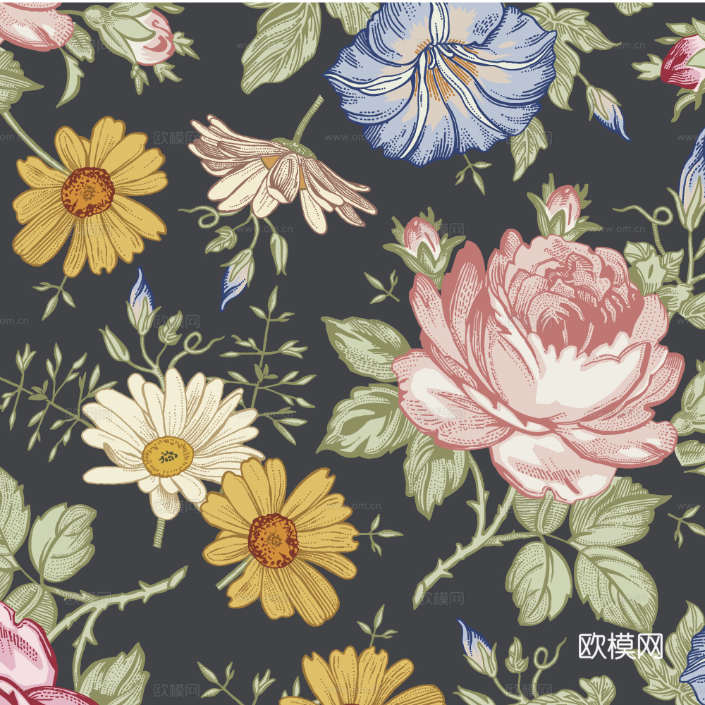 小清晰动植物图案纹理肌理8