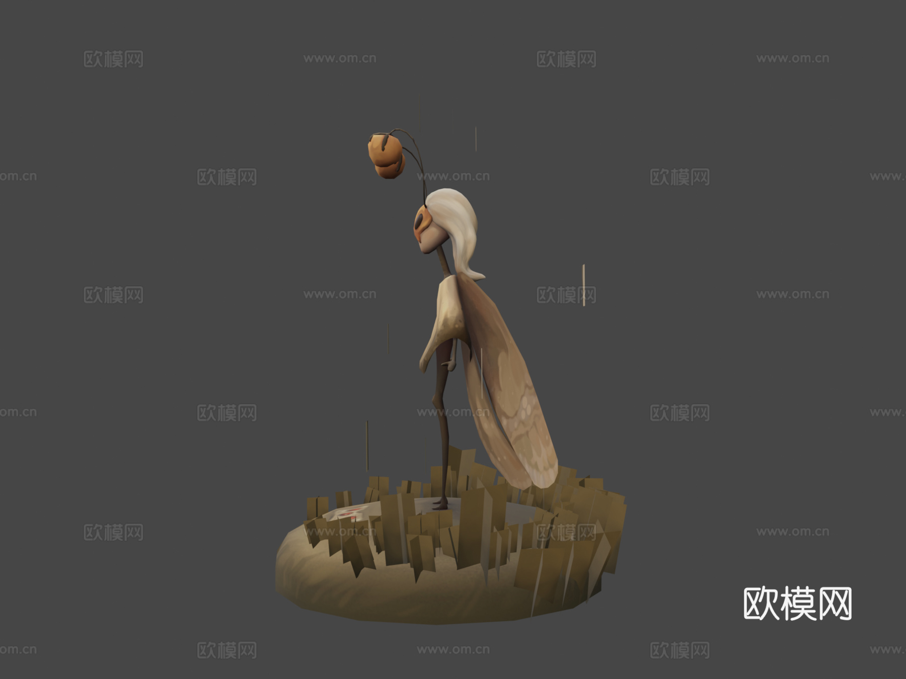 仙蛾3d模型下载（渲染图6）