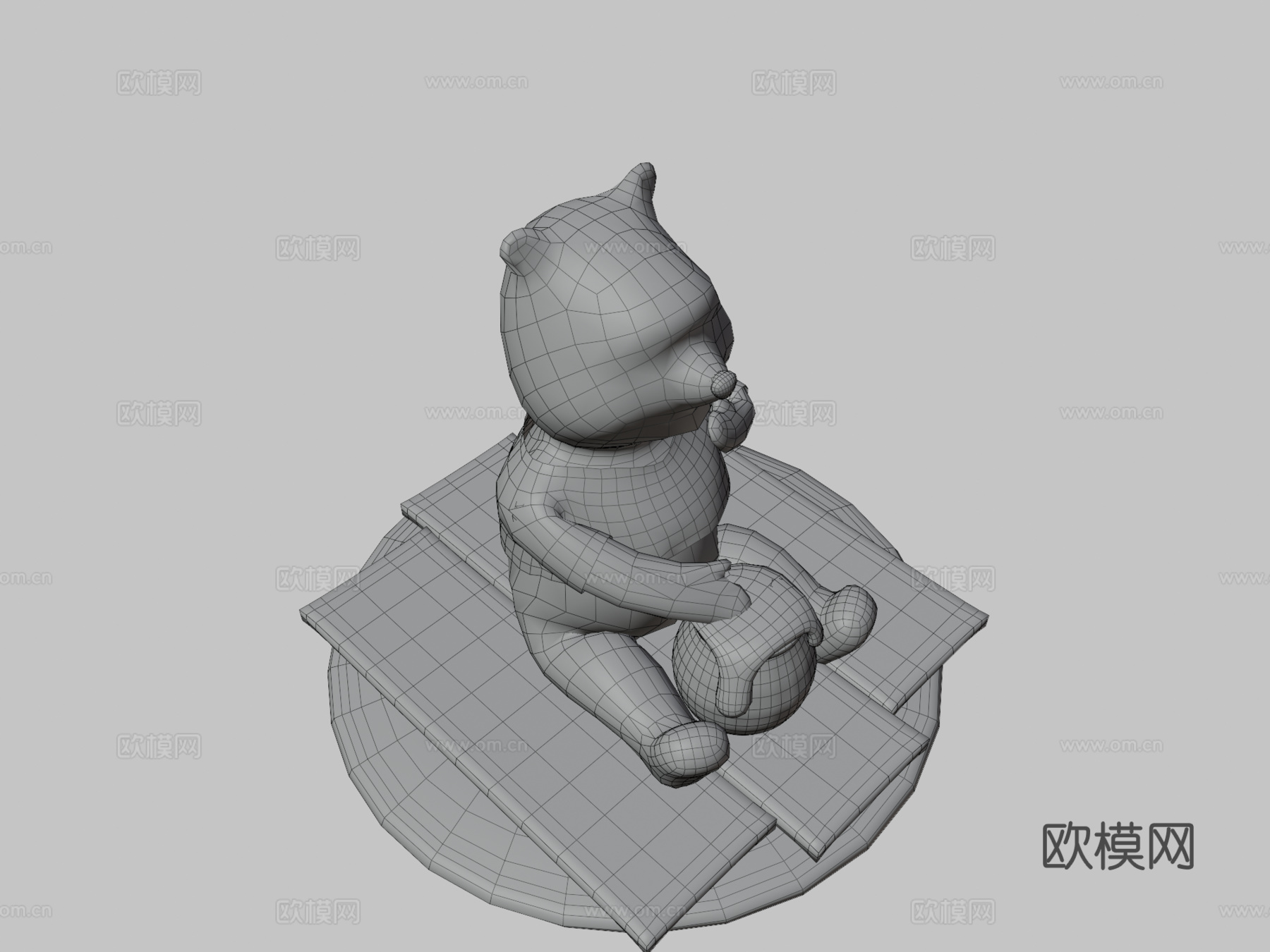 小熊维尼迪士尼无限概念3d模型下载（渲染图3）
