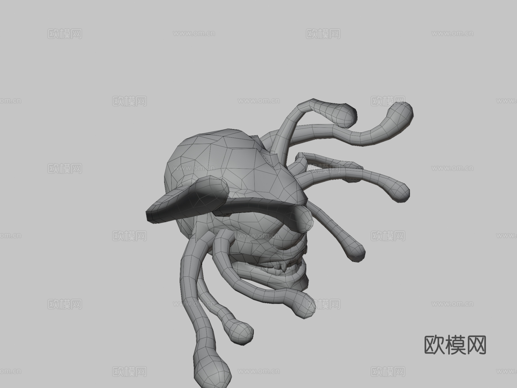 希腊老板亡灵之眼枪派冒险3d模型下载（渲染图3）