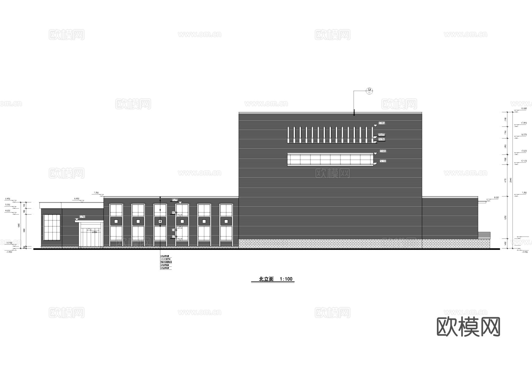 电影院影剧院建筑平立剖CAD施工图集cad施工图