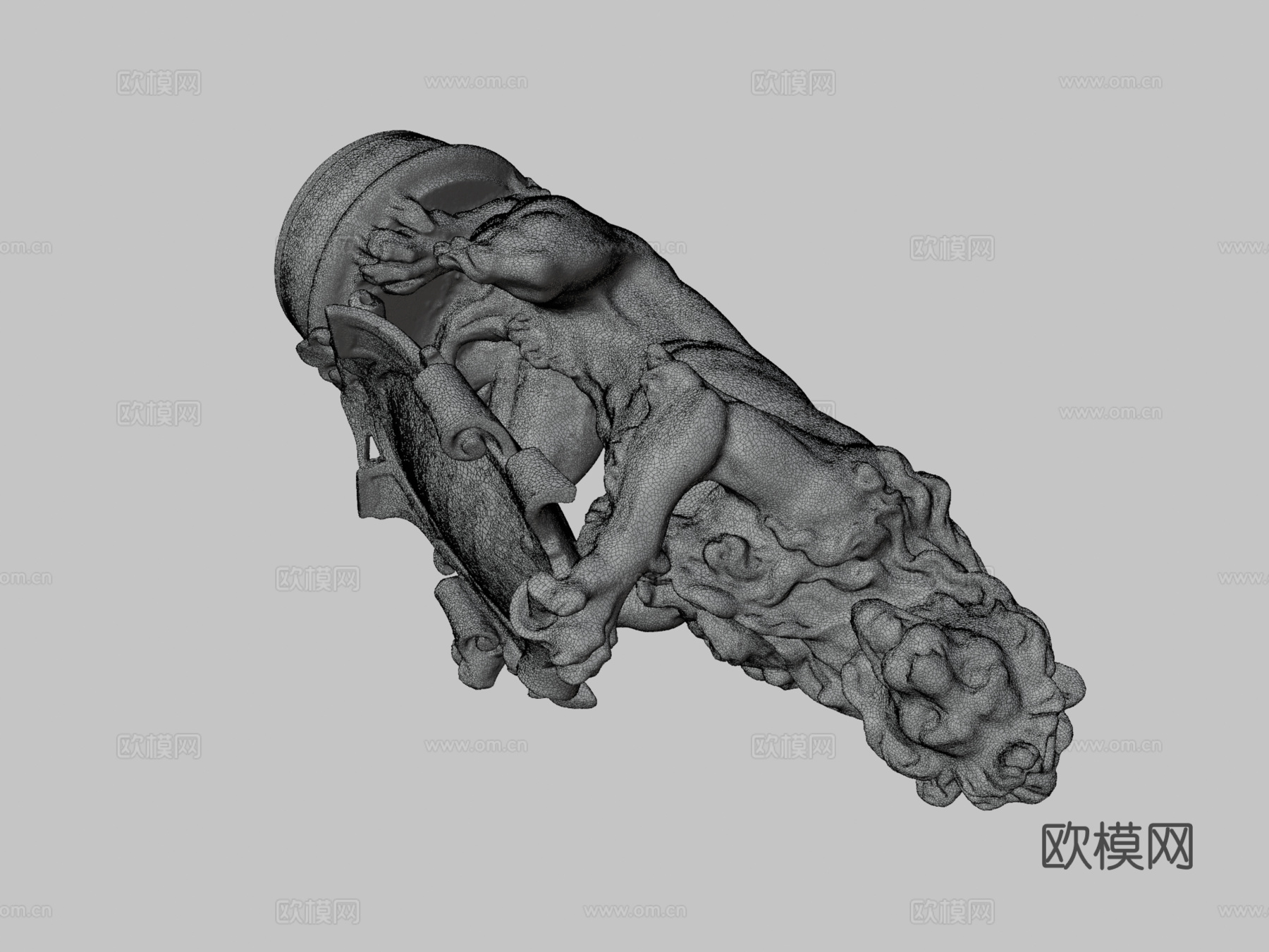 抓住弗朗茨冯约翰3d模型