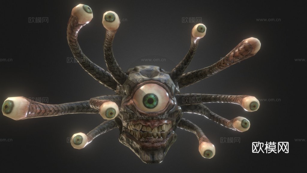 希腊老板亡灵之眼枪派冒险3d模型下载（渲染图1）