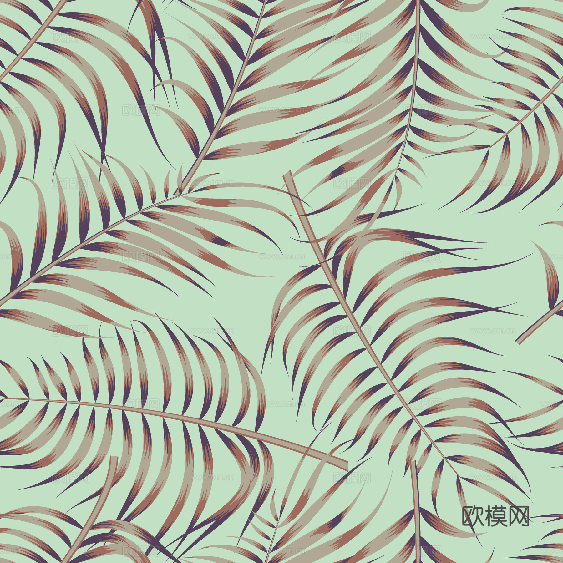 时尚热带植物花纹图案纹理肌理54