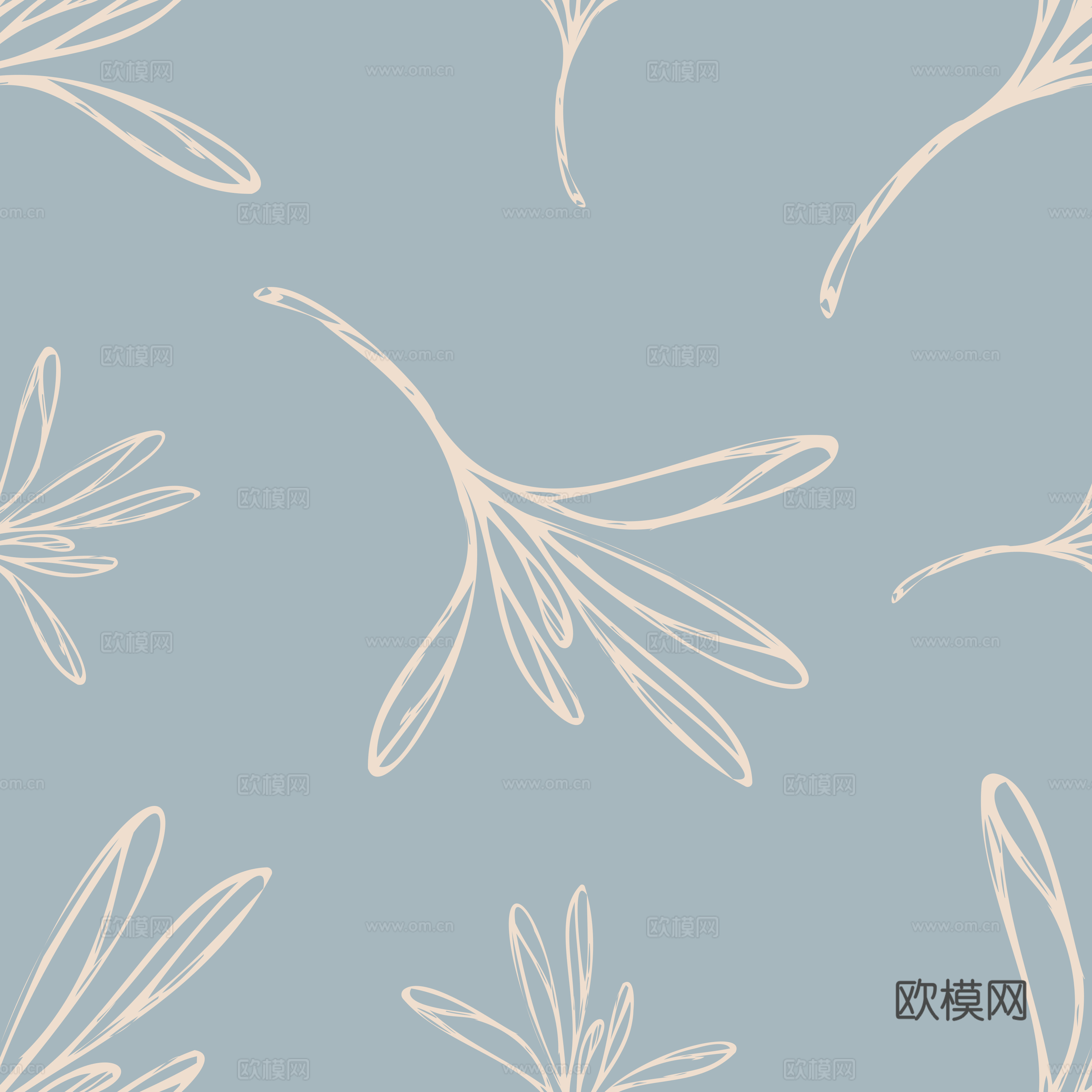 治愈系小清晰植物森系纹理图案肌理31