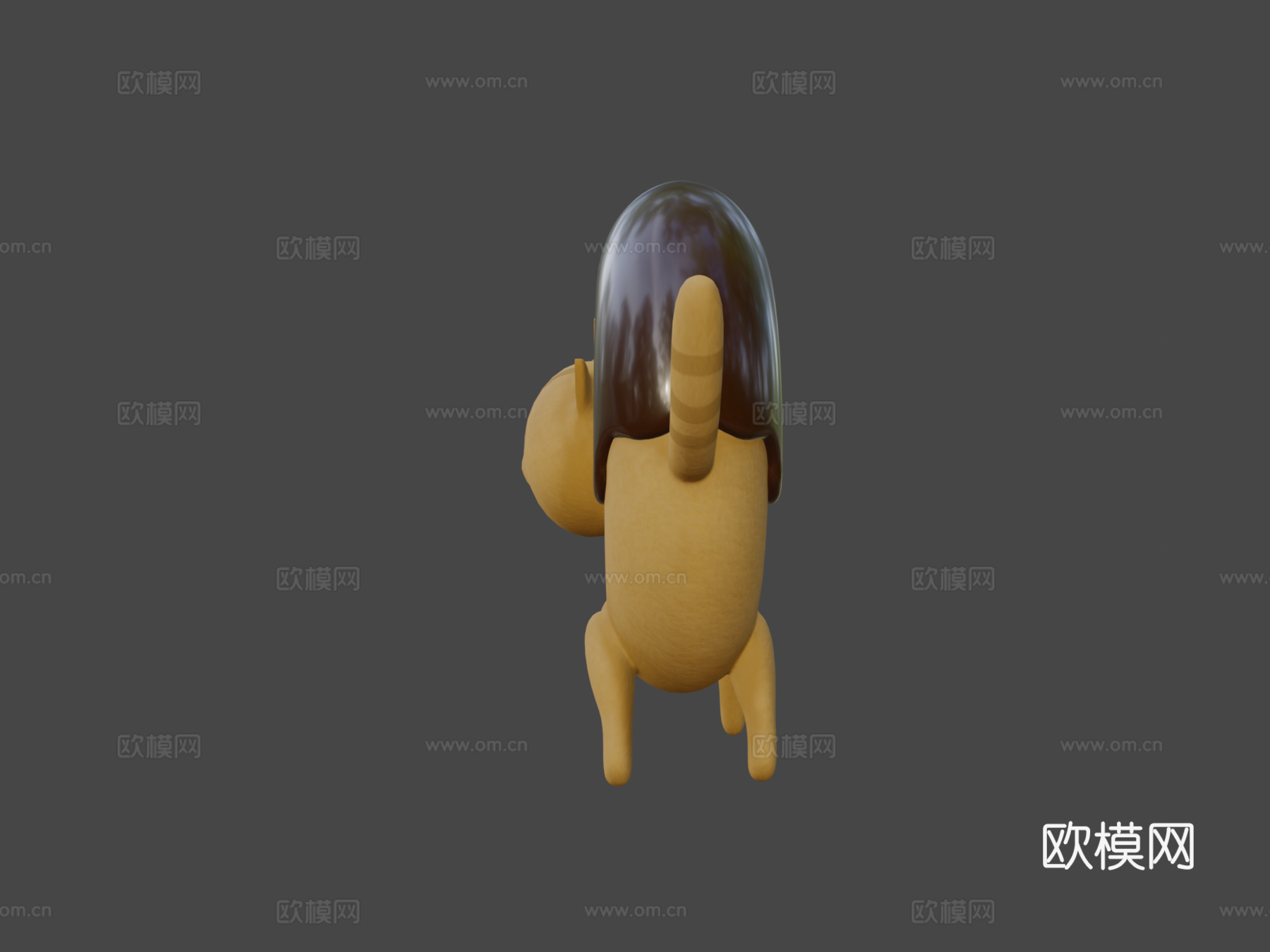 甜甜圈猫3d模型